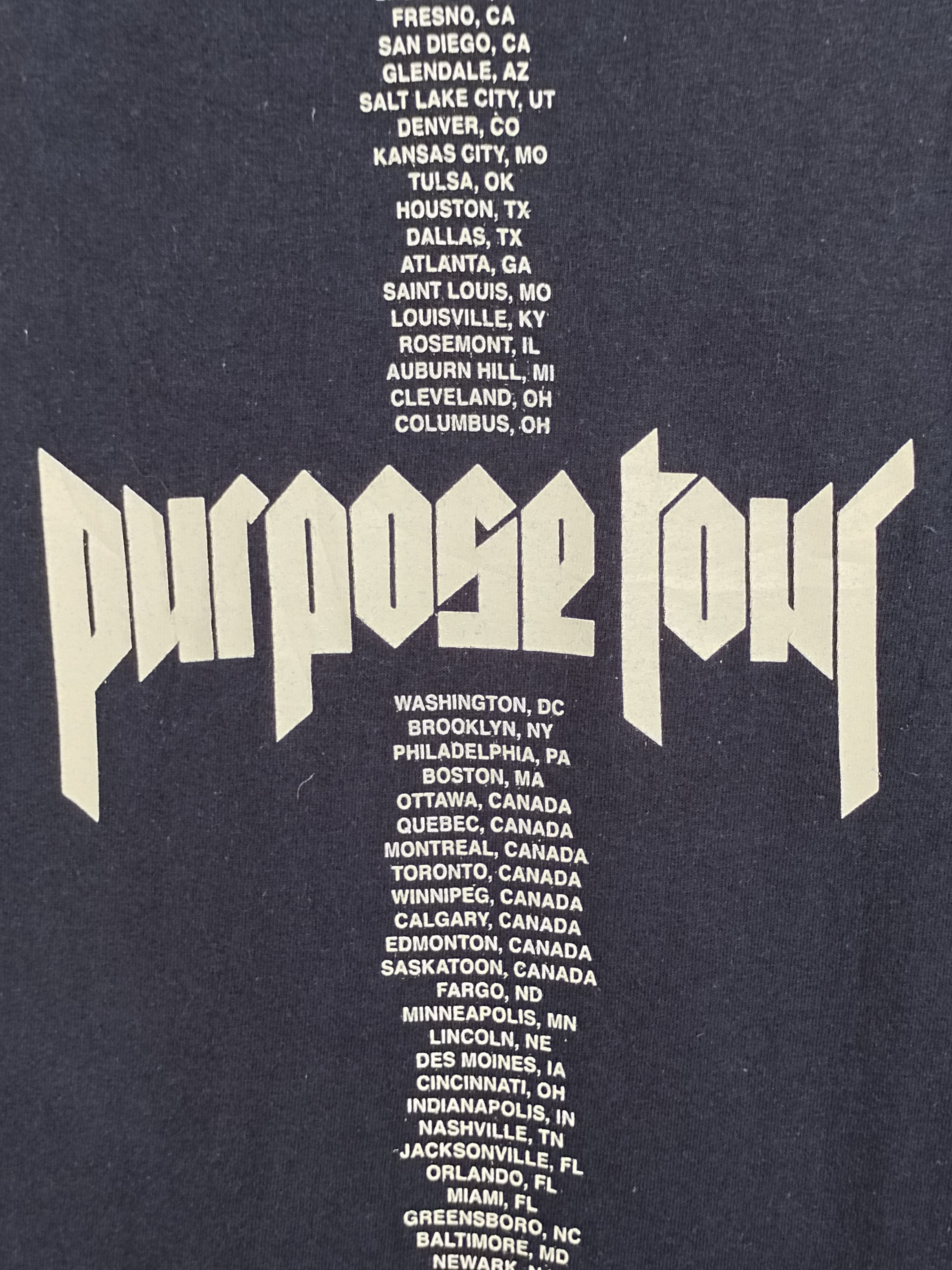 Justin Bieber Justin Bieber Purpose Tour T-Shirt Size US M / EU 48-50 / 2 - 7 Thumbnail
