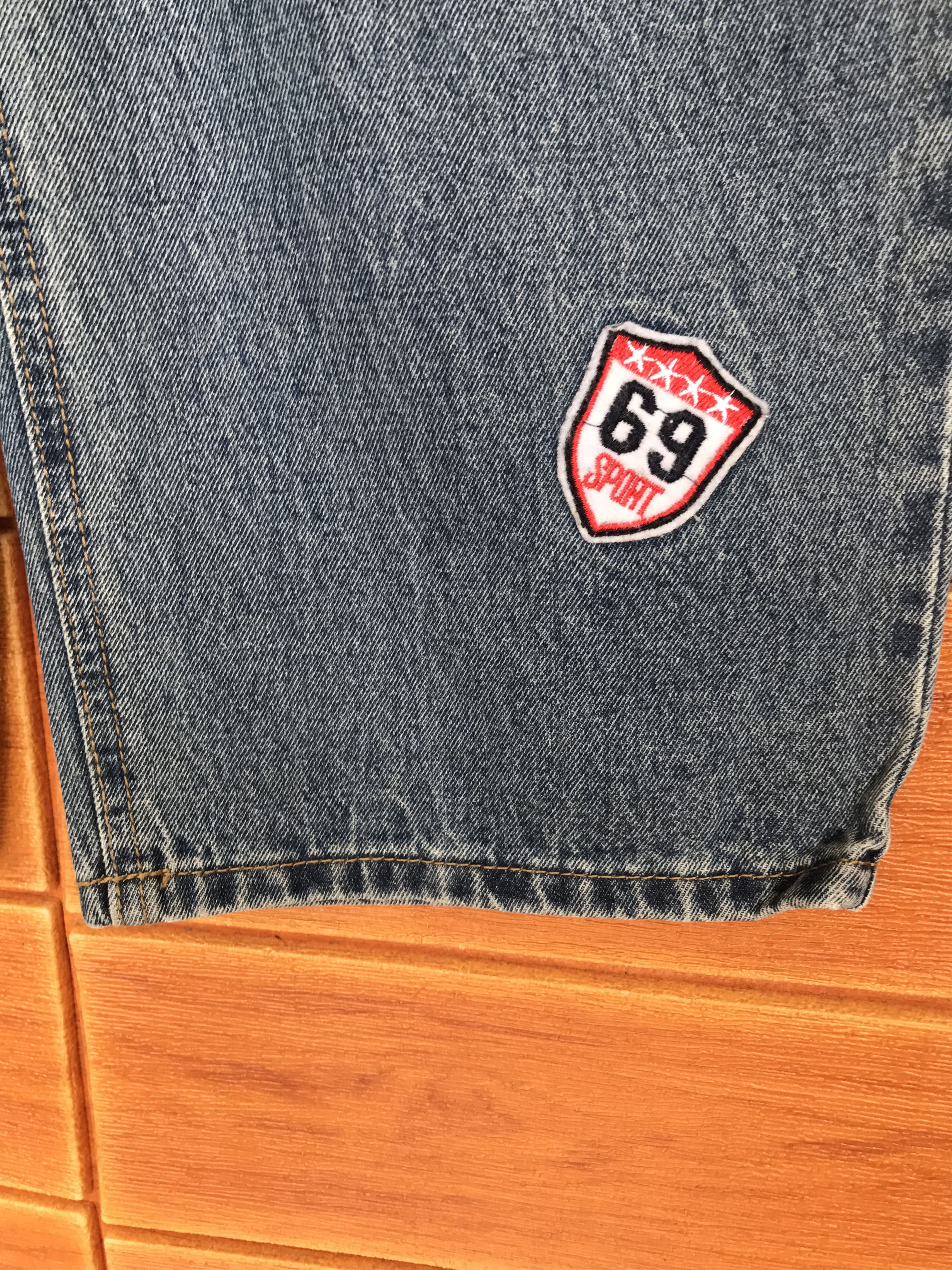 Japanese Brand Baggy Jeans Retro Boy Japan Patches Distressed Denim Wide Size US 26 / EU 42 - 18 Thumbnail