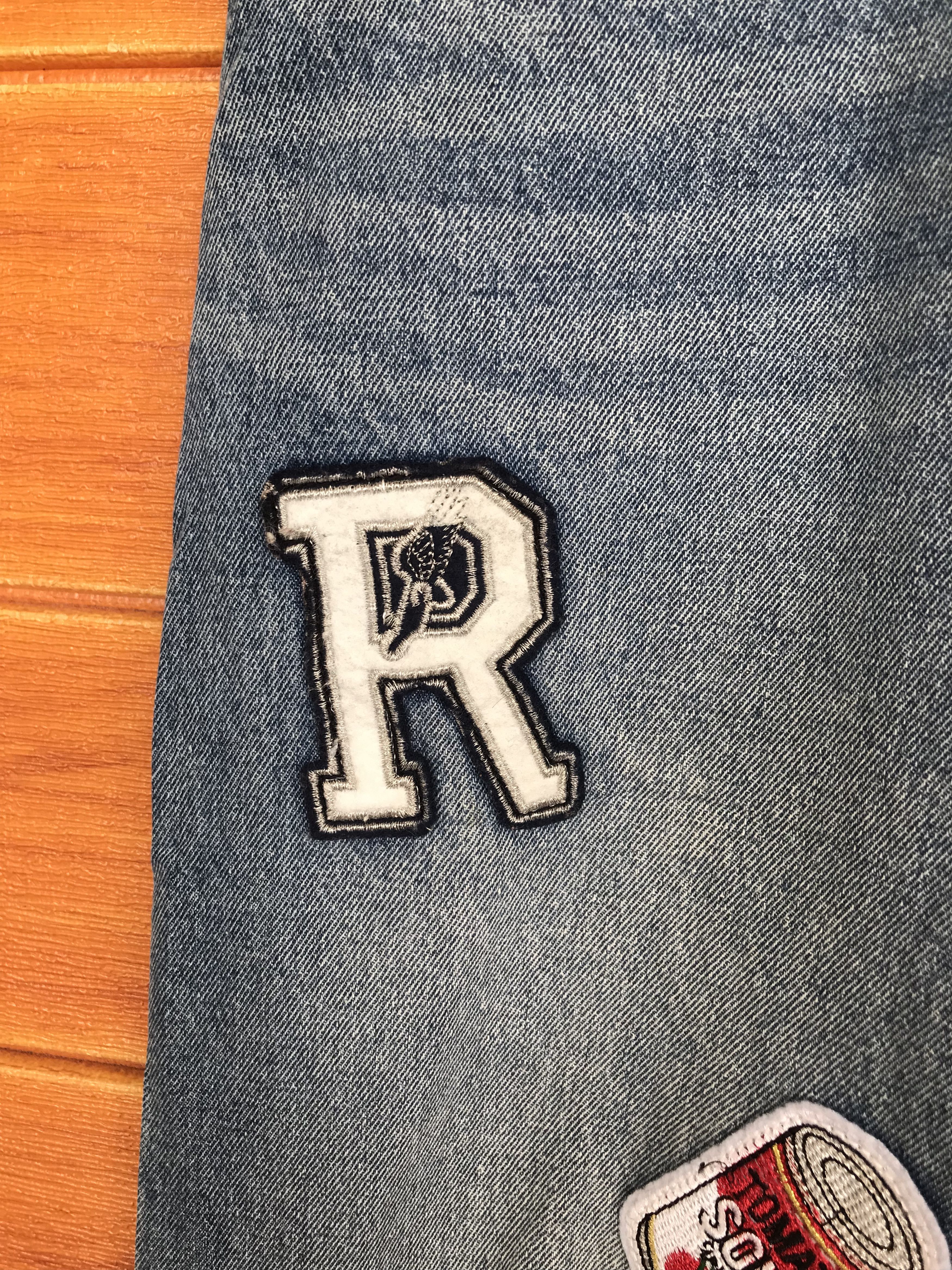 Japanese Brand Baggy Jeans Retro Boy Japan Patches Distressed Denim Wide Size US 26 / EU 42 - 4 Thumbnail