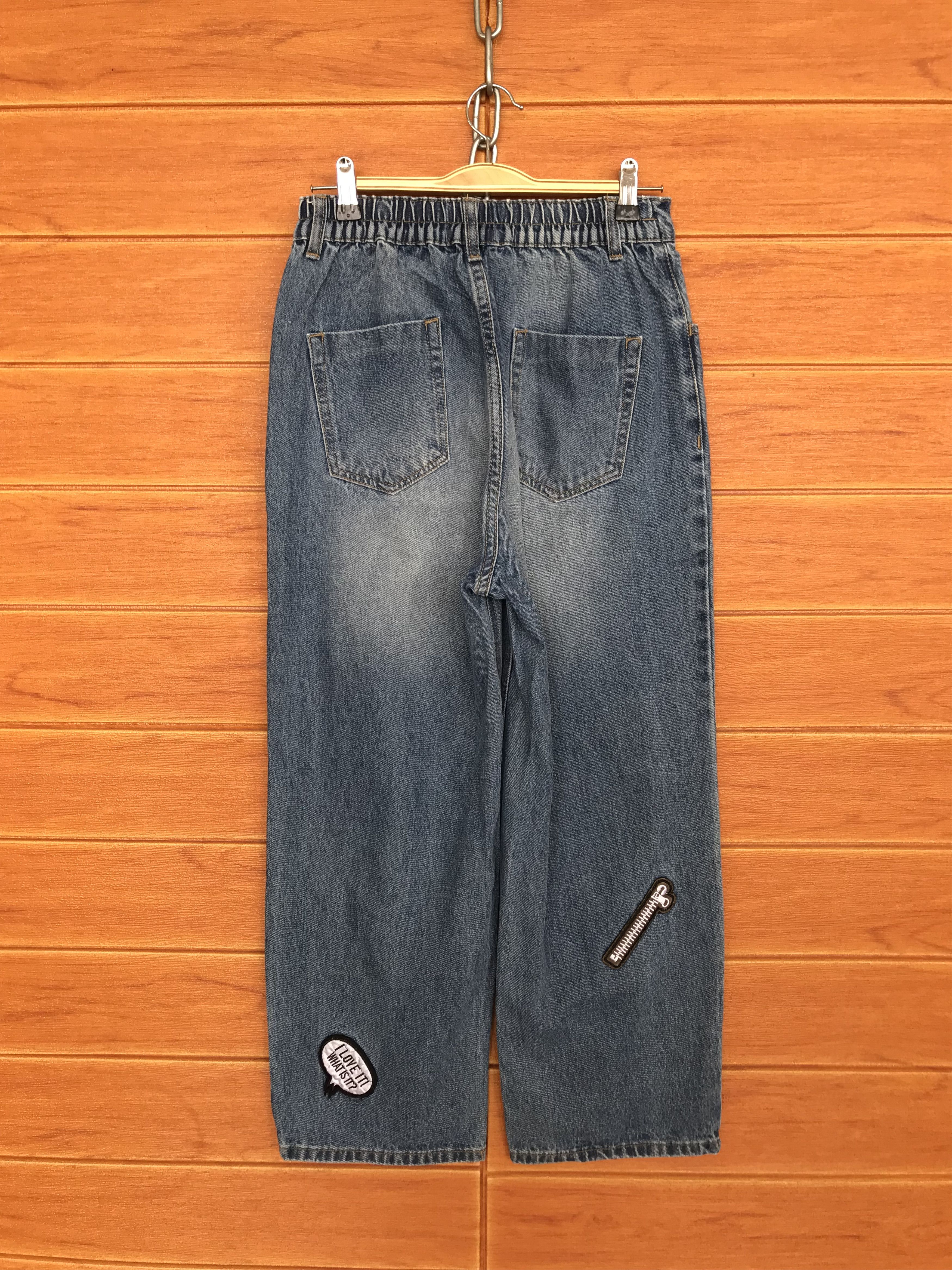 Japanese Brand Baggy Jeans Retro Boy Japan Patches Distressed Denim Wide Size US 26 / EU 42 - 19 Thumbnail