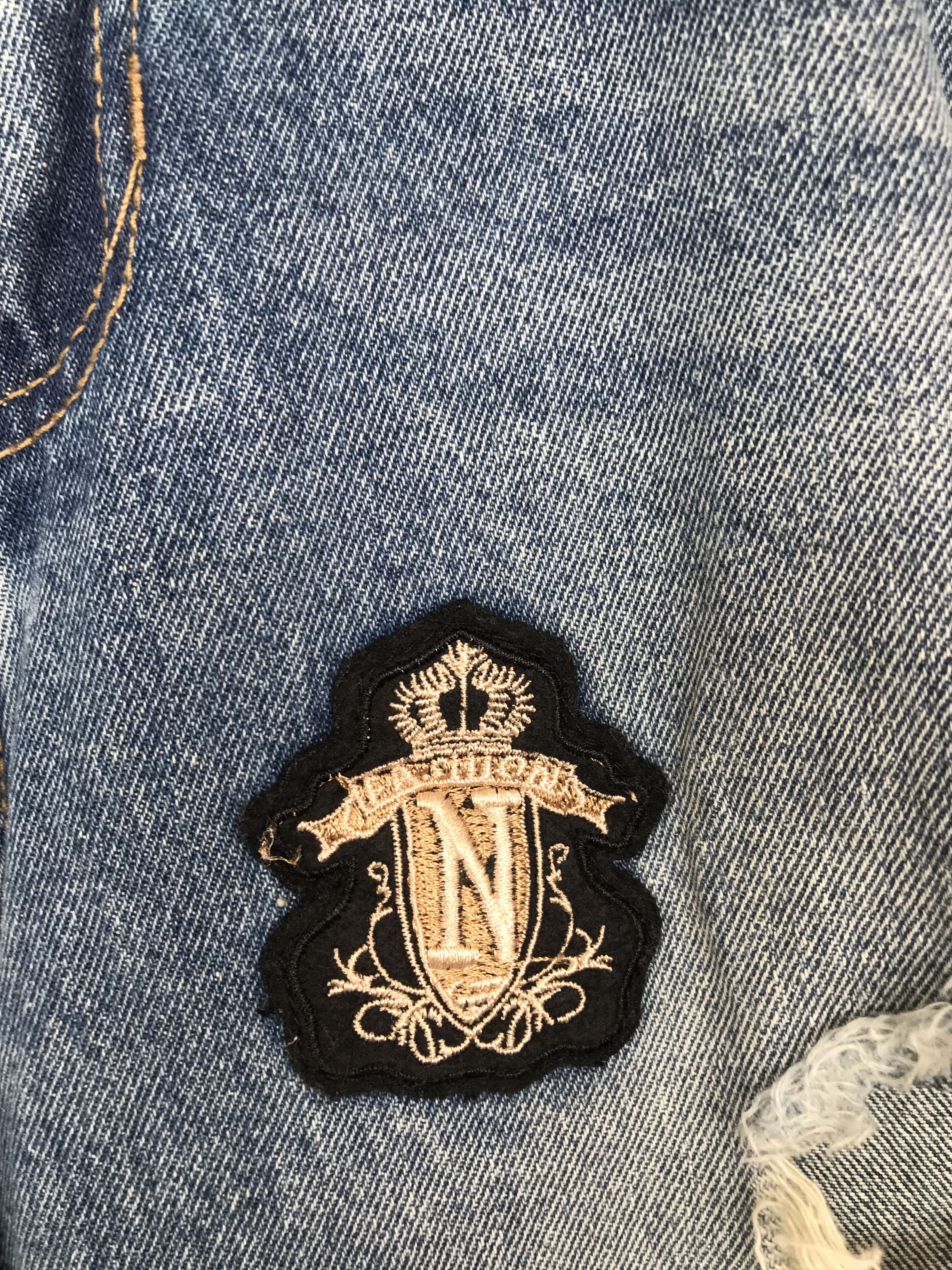 Japanese Brand Baggy Jeans Retro Boy Japan Patches Distressed Denim Wide Size US 26 / EU 42 - 6 Thumbnail