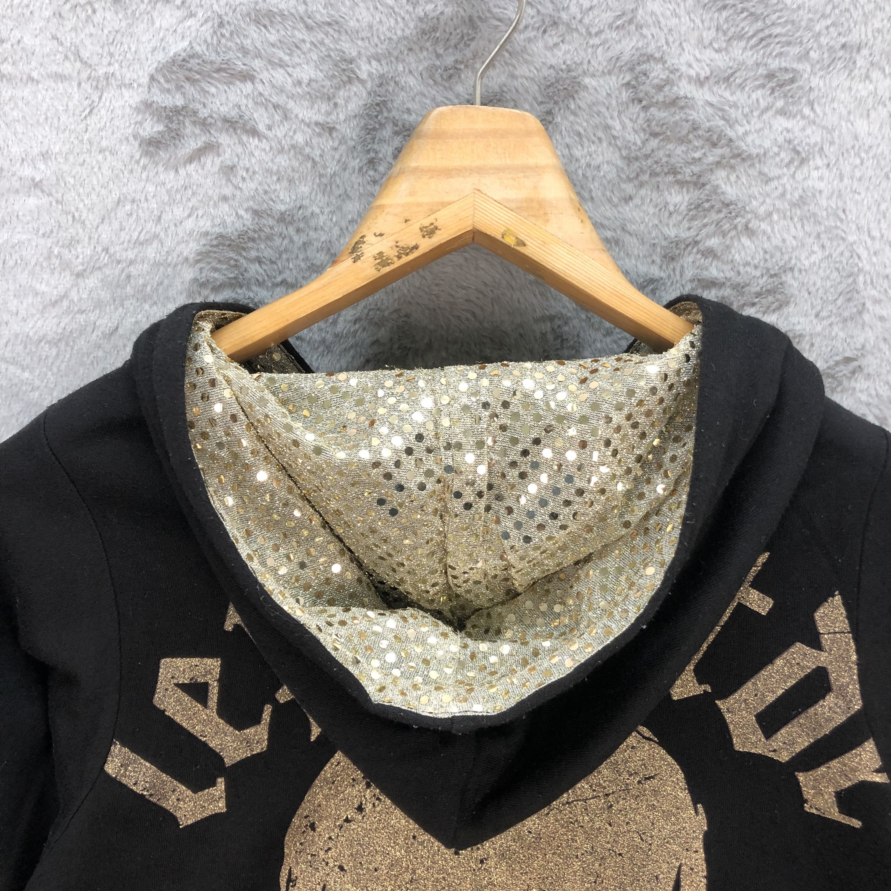 Japanese Brand Cross Bone Skull Big Logo Zipper Hoodies #5782-206 Size M / US 6-8 / IT 42-44 - 3 Thumbnail