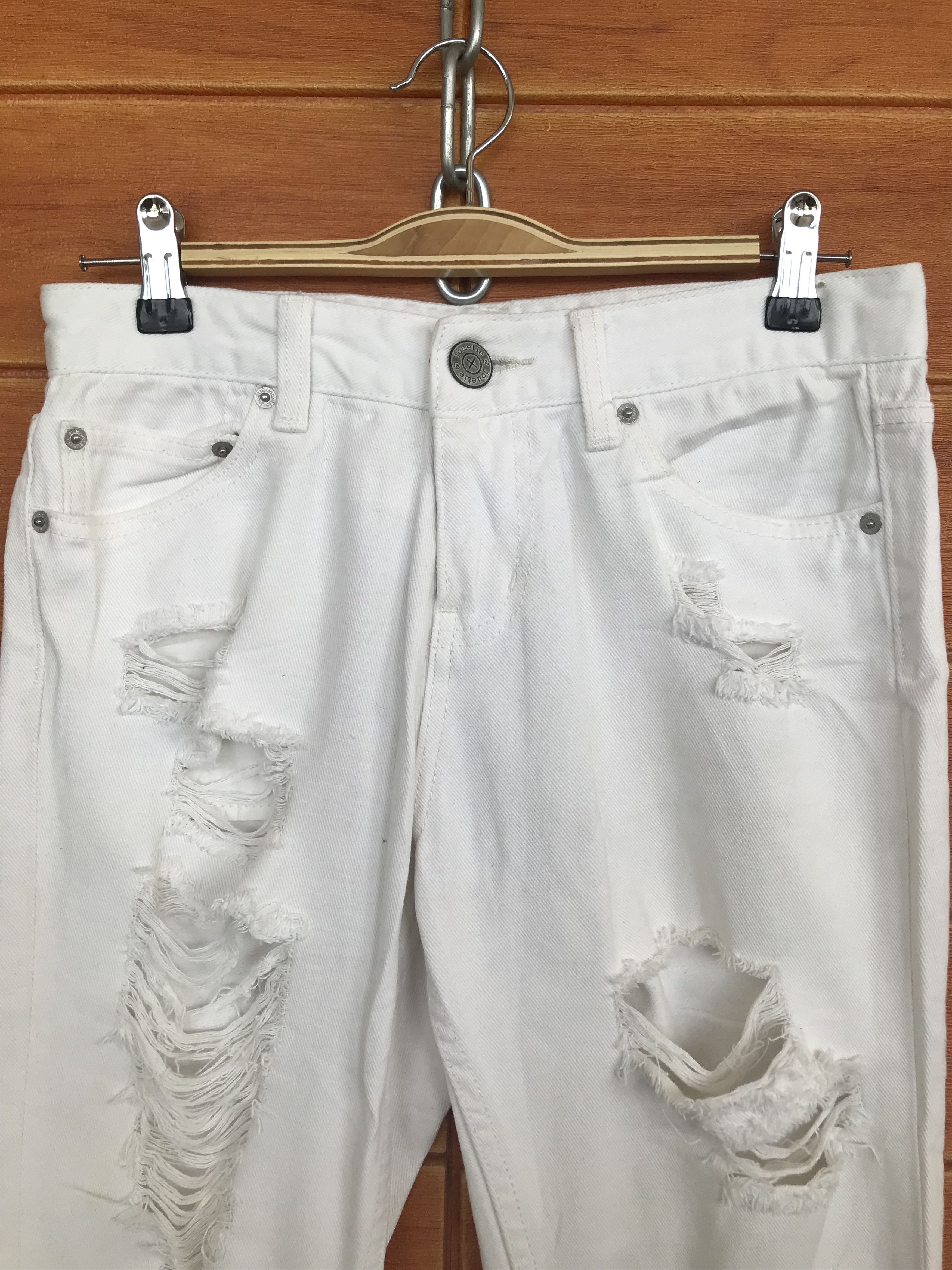 Hysteric Glamour × Undercover Jouetie Distressed Denim Jeans Size US 28 / EU 44 - 2 Thumbnail