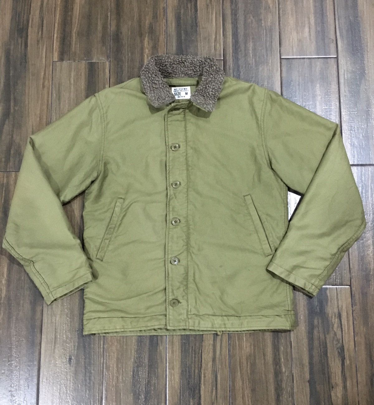 Vintage VINTAGE HOUSTON NAVY DEPARTMENT JACKET Size US M / EU 48-50 / 2 - 1 Thumbnail