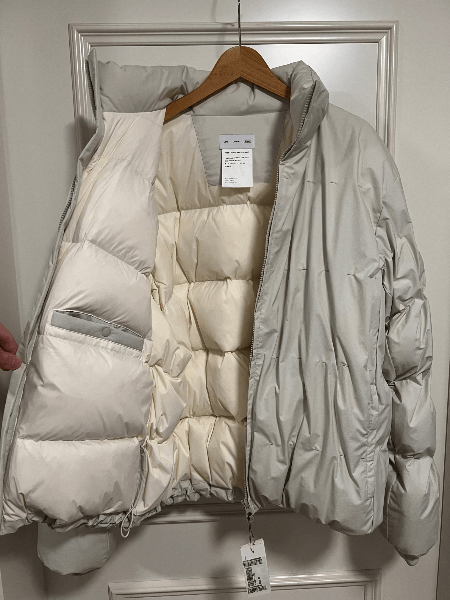 POST ARCHIVE FACTION (PAF) 4.0+ Down Right Puffer Jacket in Light Grey Size US M / EU 48-50 / 2 - 9 Thumbnail