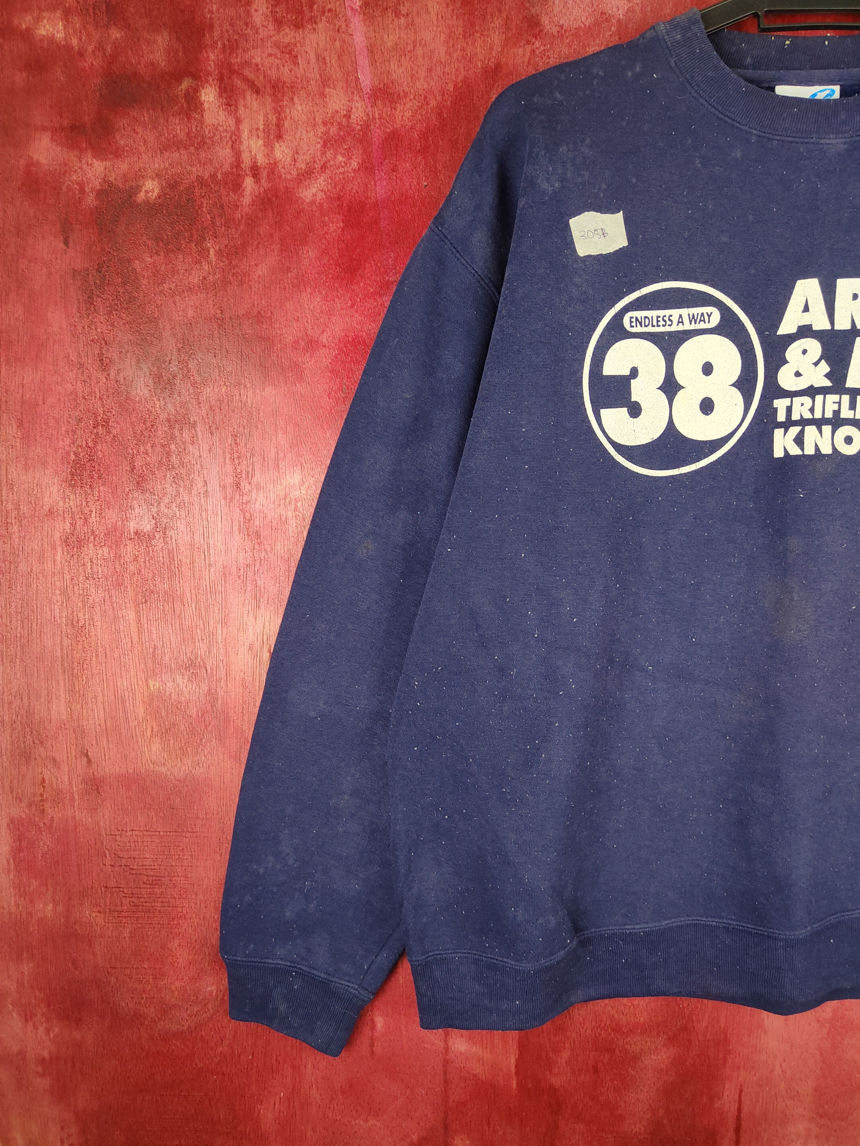 Japanese Brand Third Wave Dark Blue Sweatshirt #305B Size US L / EU 52-54 / 3 - 4 Thumbnail