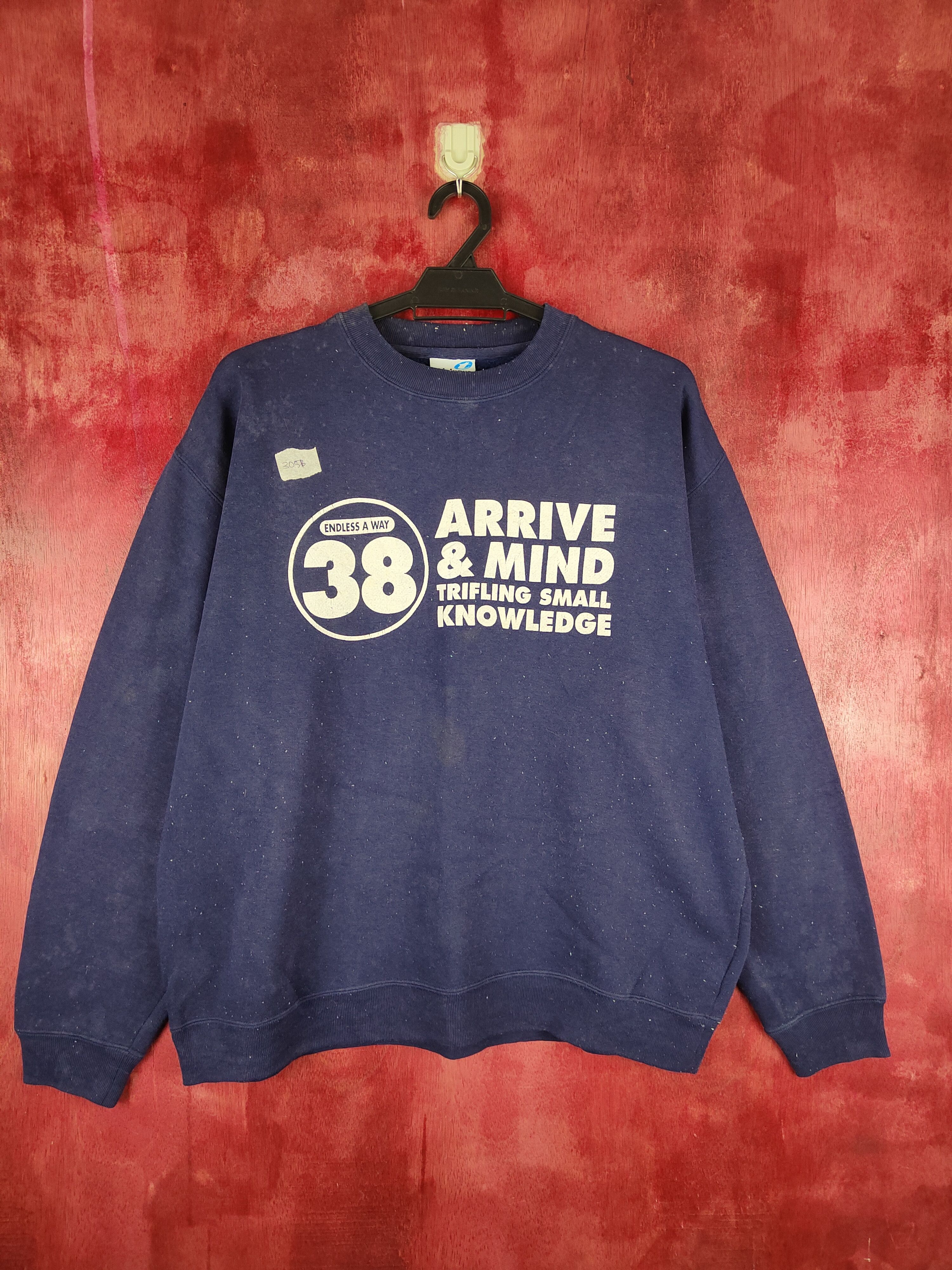 Japanese Brand Third Wave Dark Blue Sweatshirt #305B Size US L / EU 52-54 / 3 - 1 Thumbnail