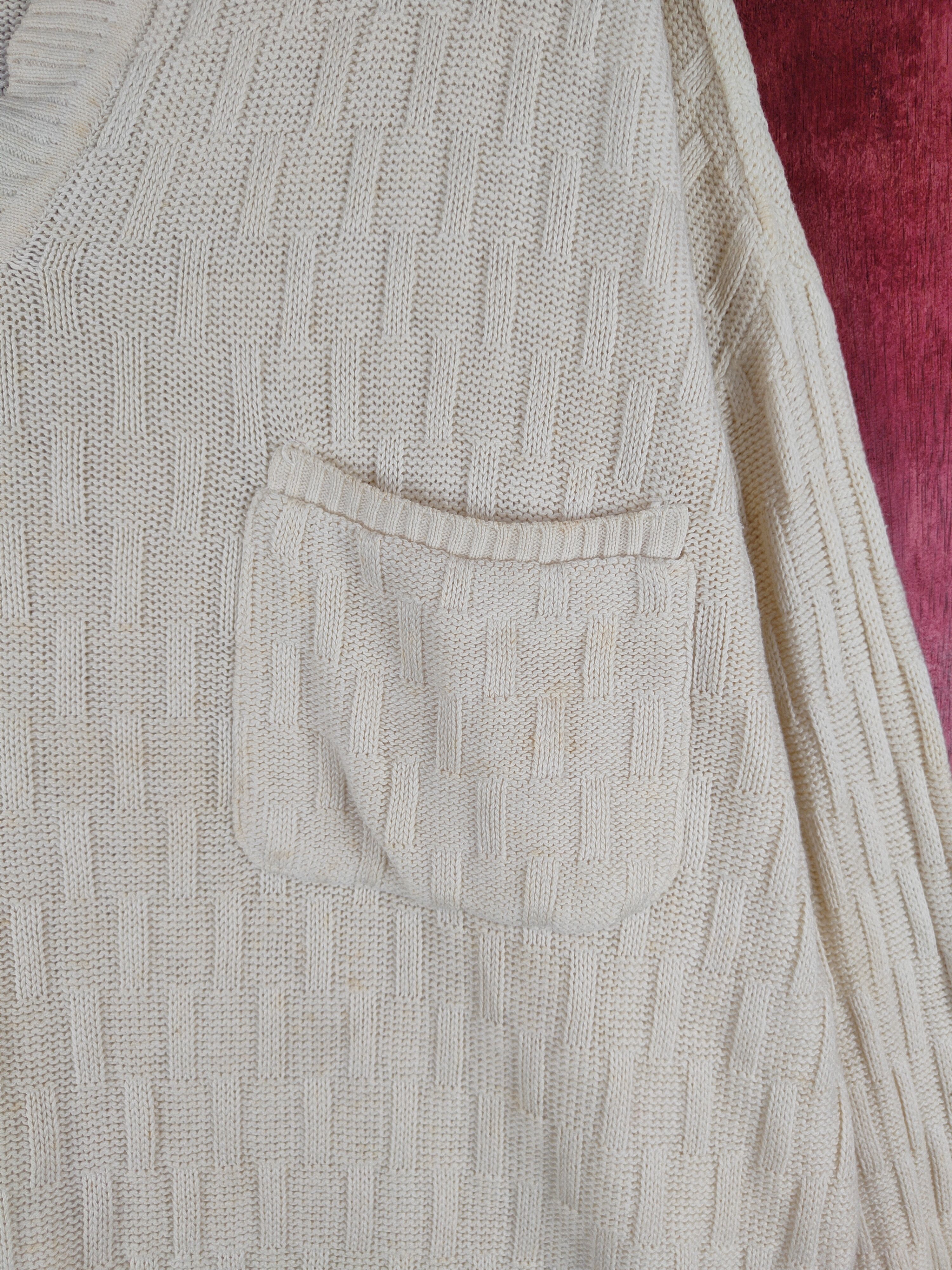 Japanese Brand Arnold Palmer Renown Ivory Knitwear Long Sleeve Shirt #236B Size US M / EU 48-50 / 2 - 5 Thumbnail