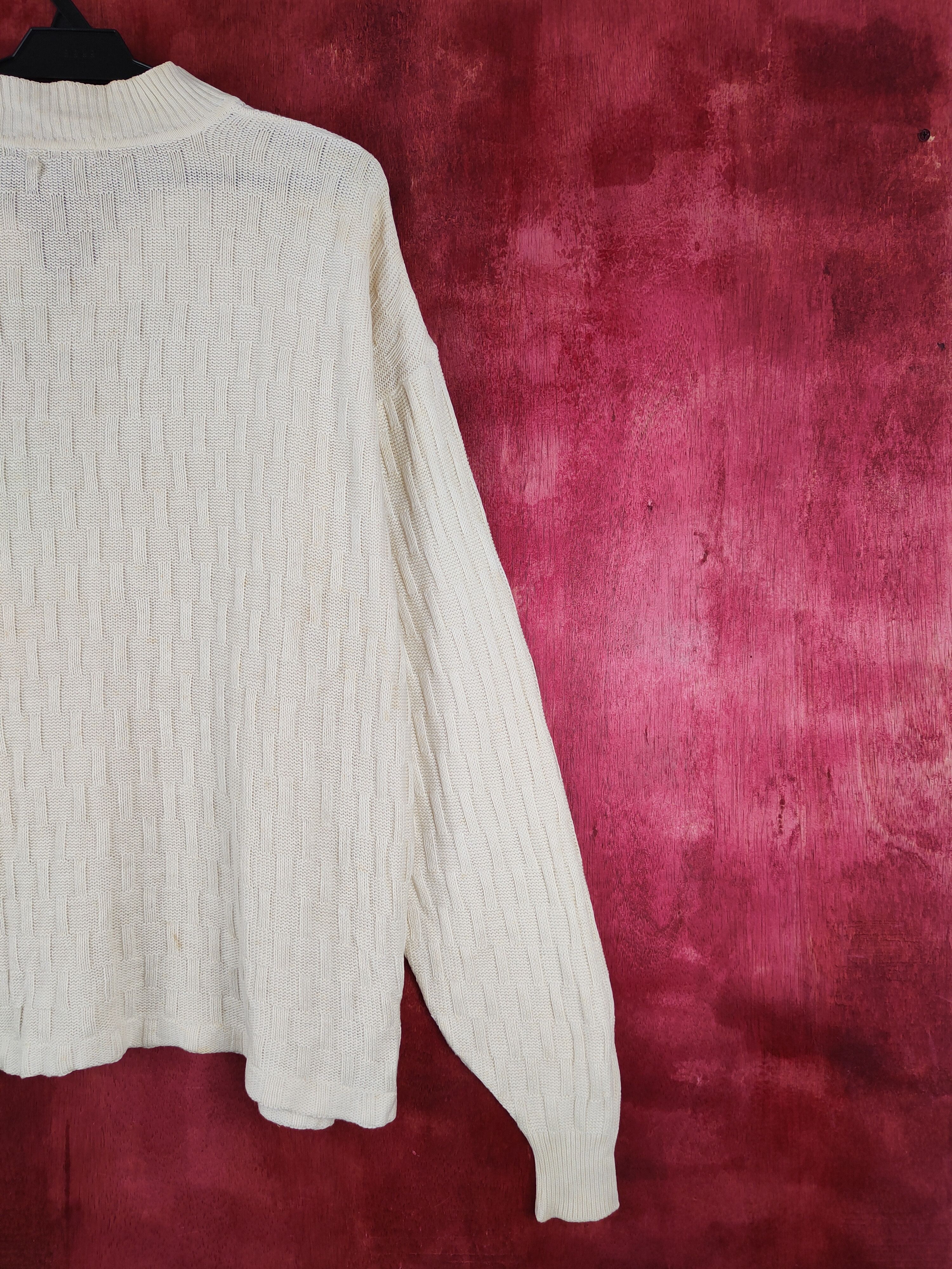 Japanese Brand Arnold Palmer Renown Ivory Knitwear Long Sleeve Shirt #236B Size US M / EU 48-50 / 2 - 10 Thumbnail