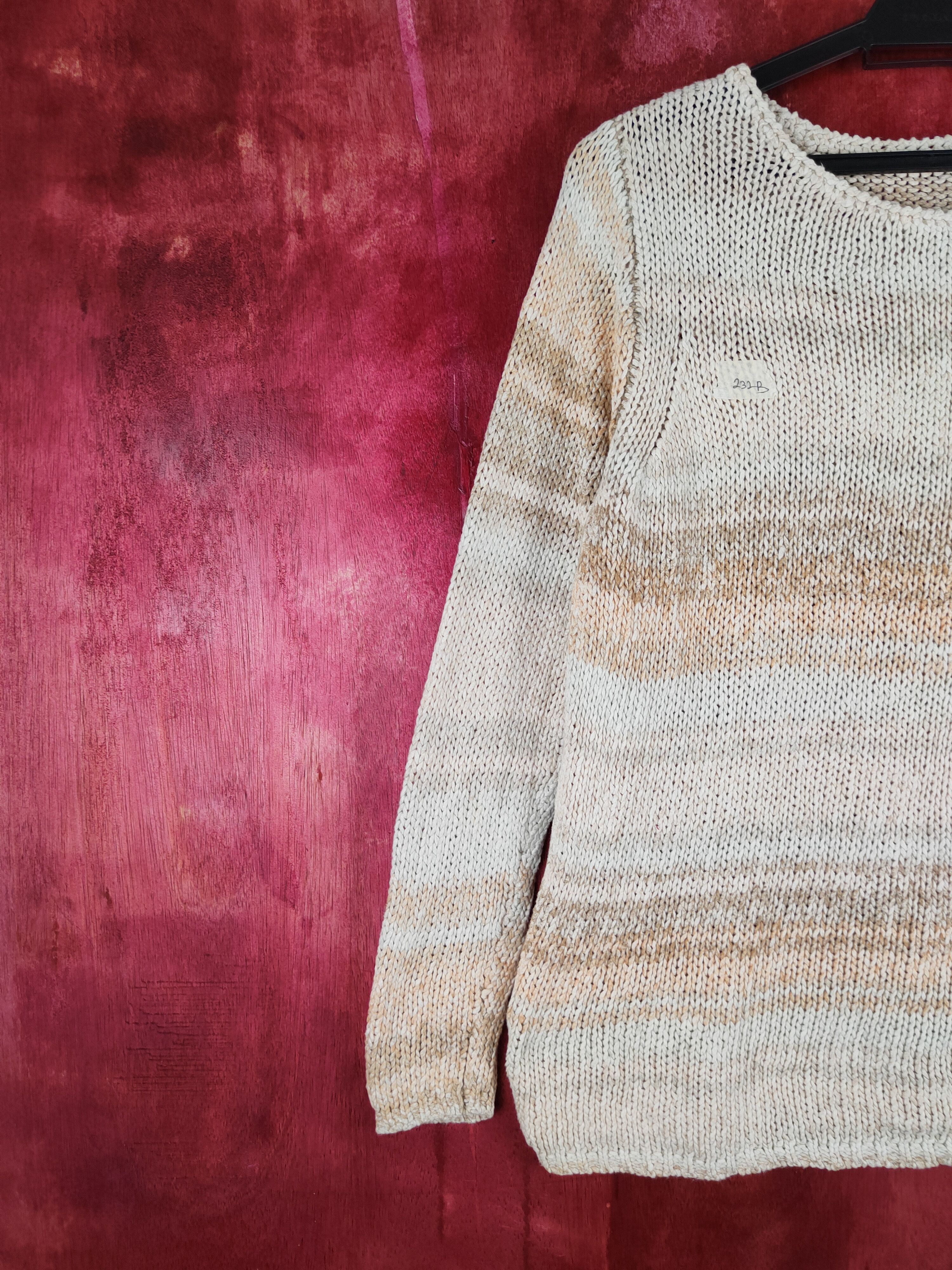 Homespun Knitwear Japanese Brand Brown Knitwear vintage #232B Size M / US 6-8 / IT 42-44 - 3 Thumbnail