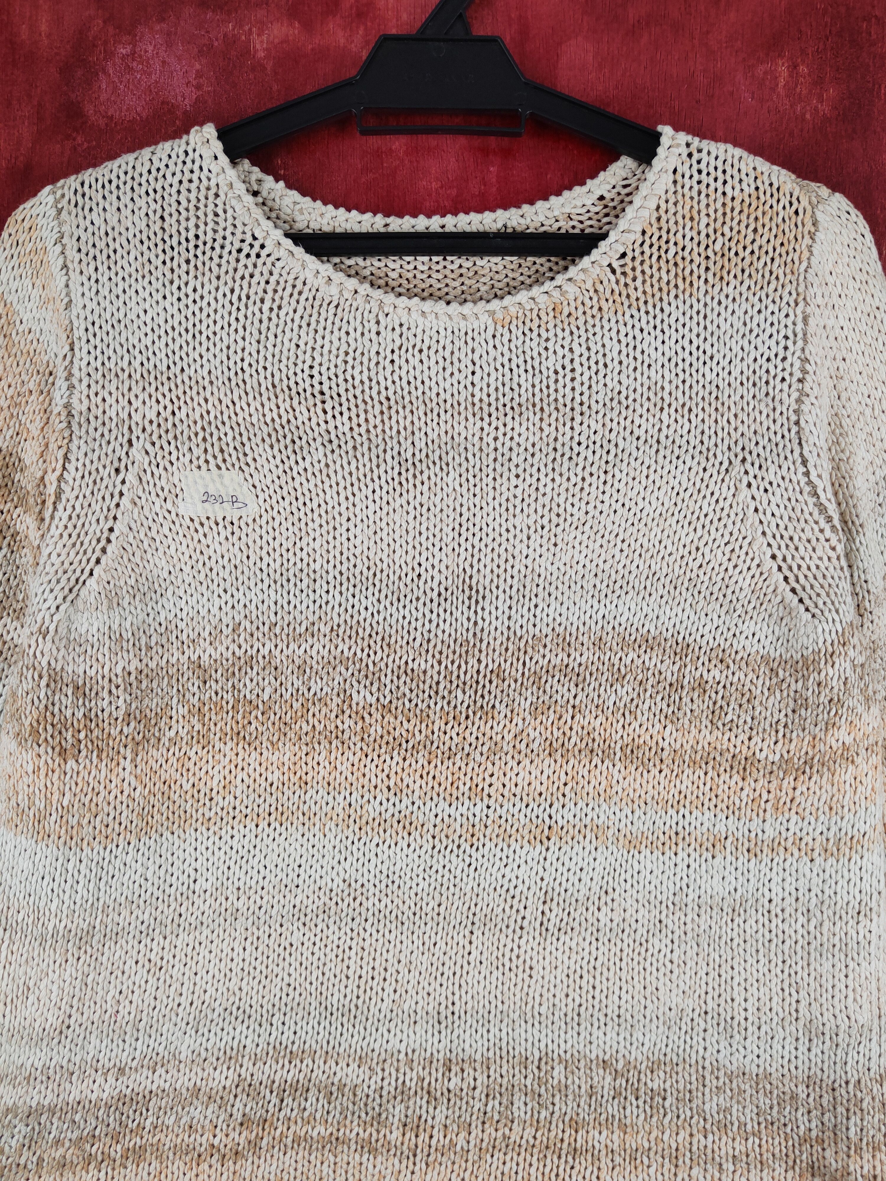 Homespun Knitwear Japanese Brand Brown Knitwear vintage #232B Size M / US 6-8 / IT 42-44 - 2 Thumbnail