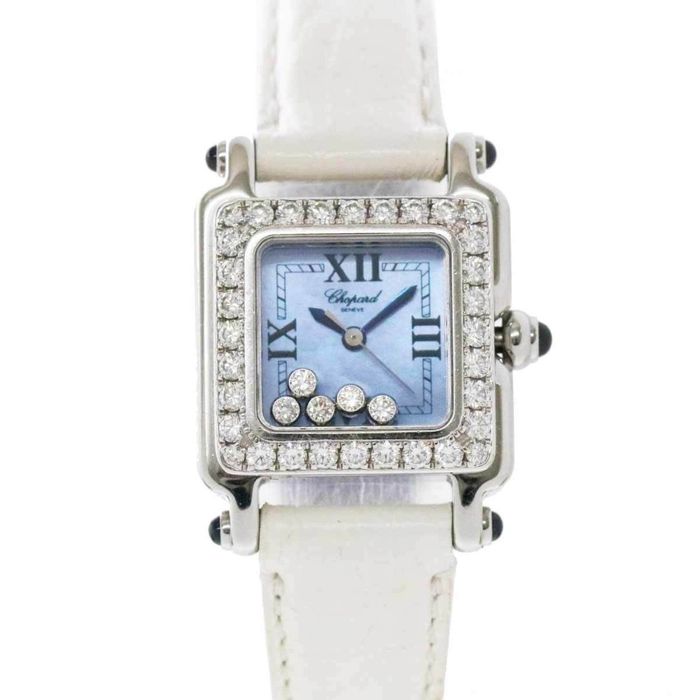Chopard Chopard Happy Sports Square Mini 27 8894 23 11 Diamond Bezel 5P ...