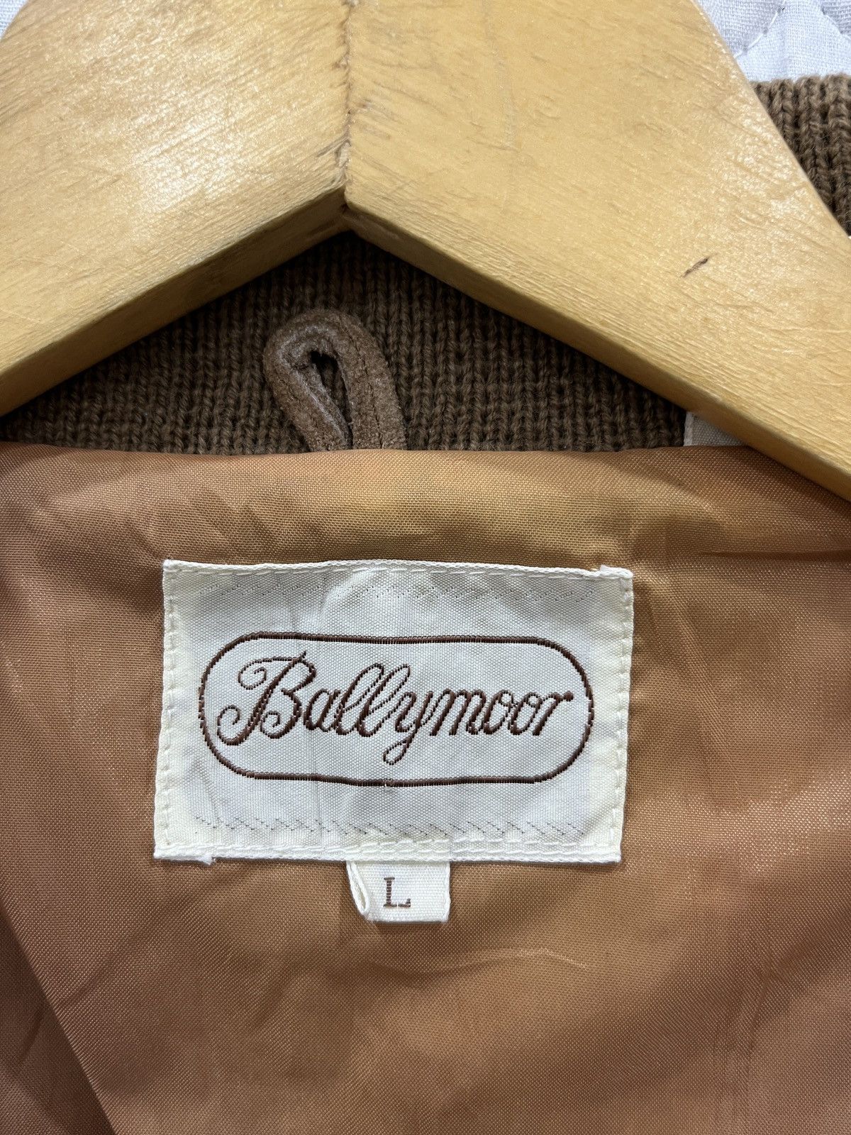 Genuine Leather (Mmm). VINTAGE BALLYMOOR LEATHER KNIT JACKET Size US M / EU 48-50 / 2 - 9 Thumbnail