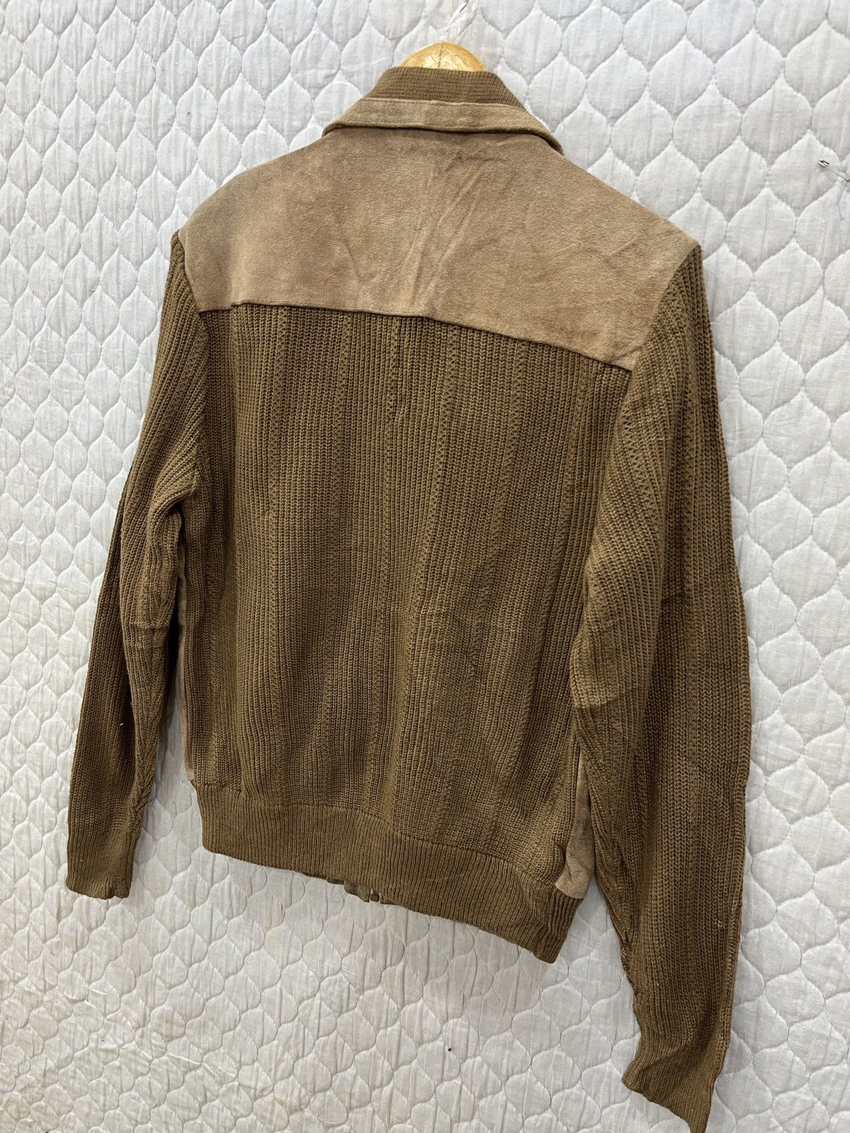 Genuine Leather (Mmm). VINTAGE BALLYMOOR LEATHER KNIT JACKET Size US M / EU 48-50 / 2 - 5 Thumbnail
