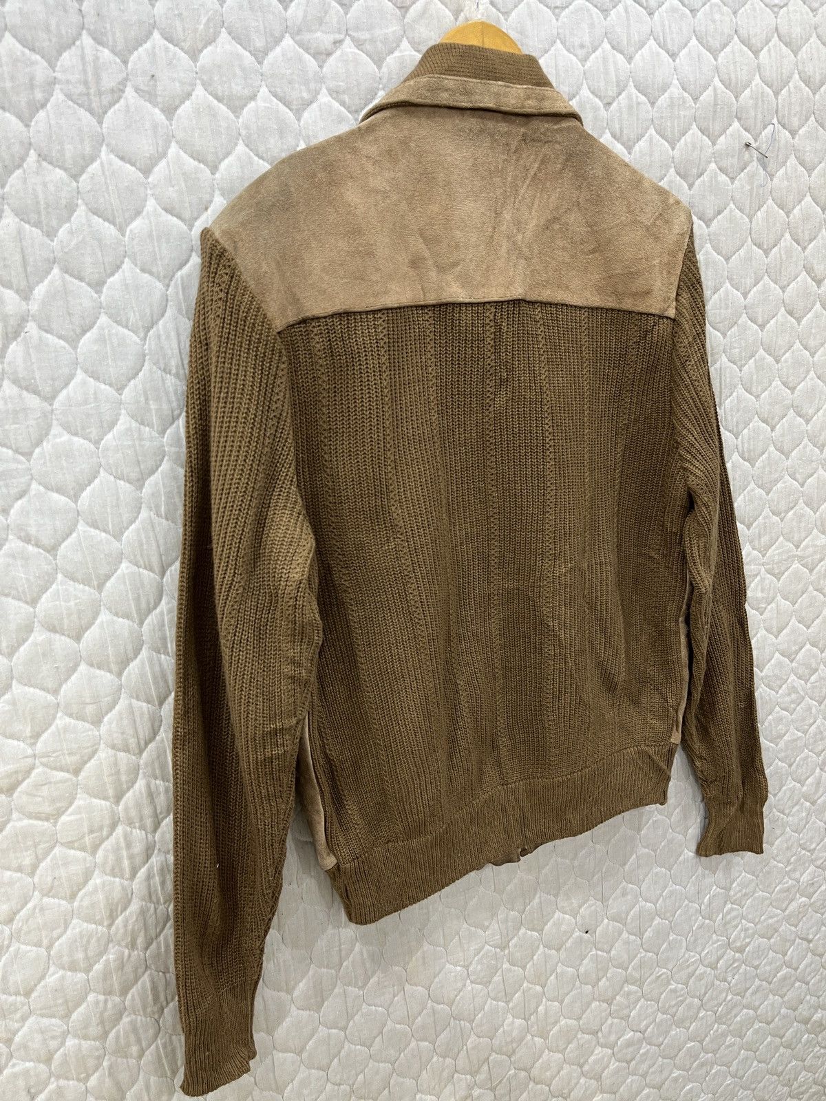 Genuine Leather (Mmm). VINTAGE BALLYMOOR LEATHER KNIT JACKET Size US M / EU 48-50 / 2 - 6 Thumbnail