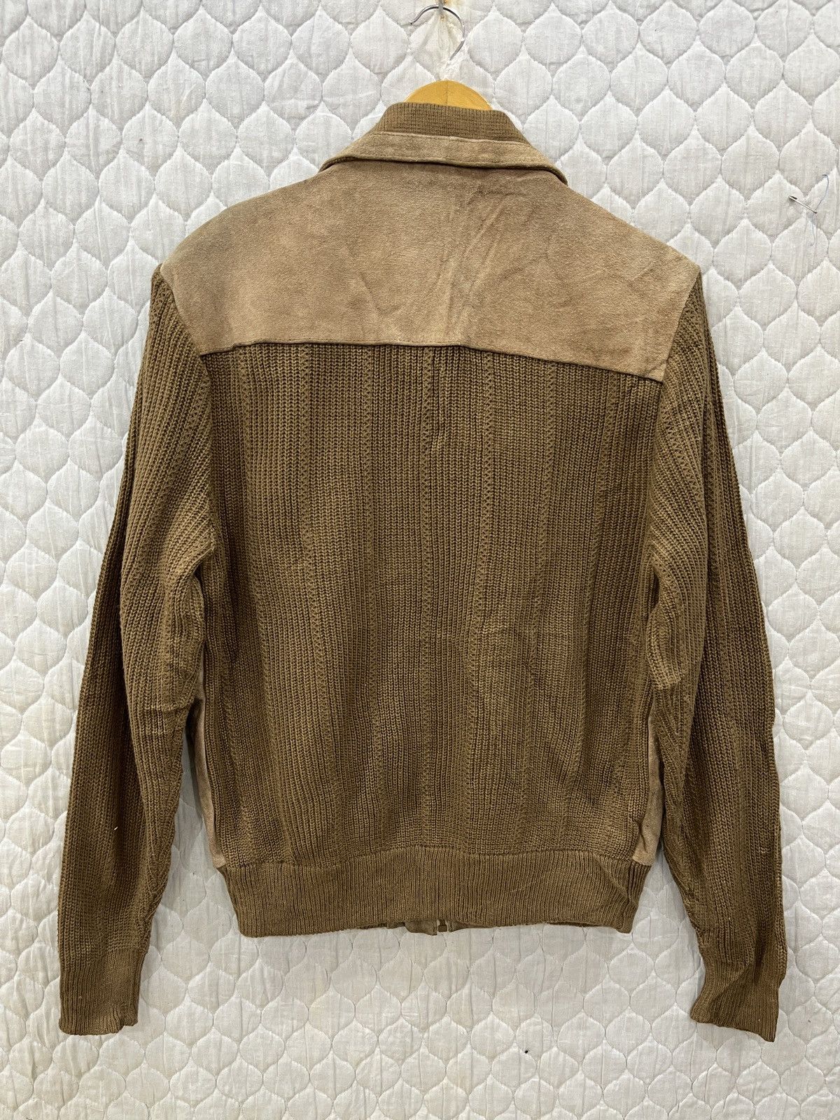Genuine Leather (Mmm). VINTAGE BALLYMOOR LEATHER KNIT JACKET Size US M / EU 48-50 / 2 - 4 Thumbnail