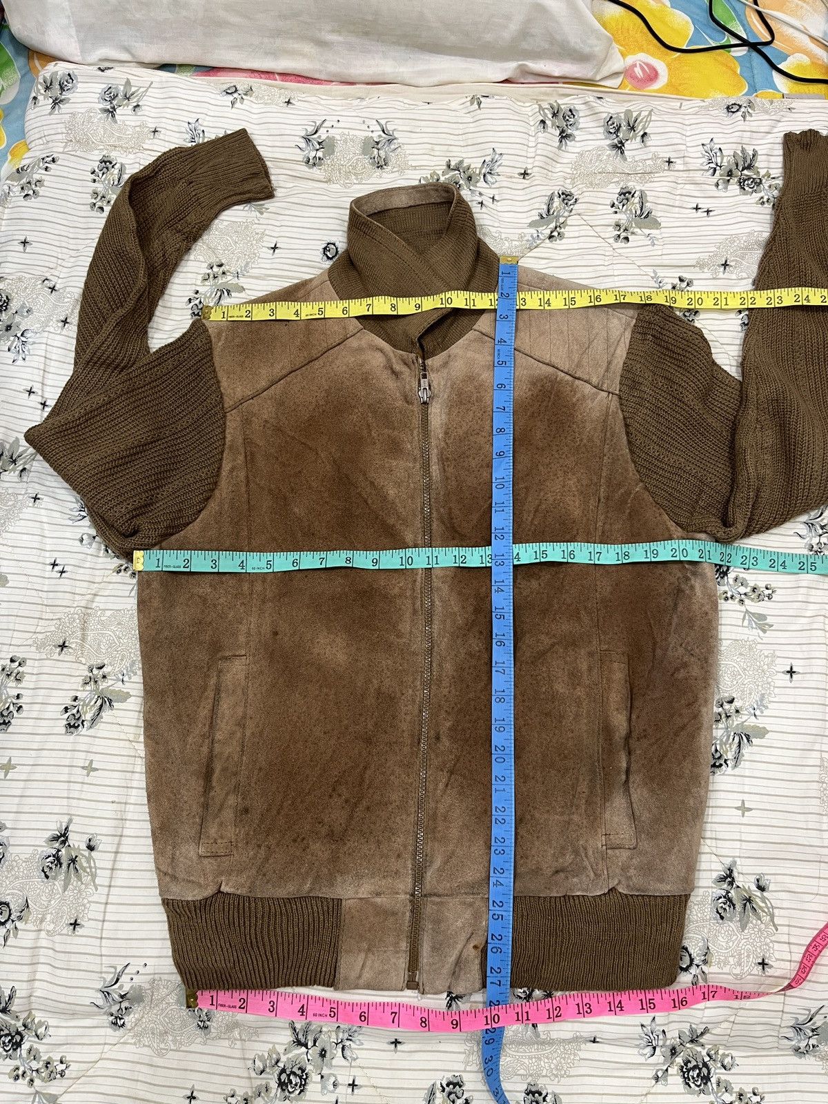 Genuine Leather (Mmm). VINTAGE BALLYMOOR LEATHER KNIT JACKET Size US M / EU 48-50 / 2 - 13 Thumbnail