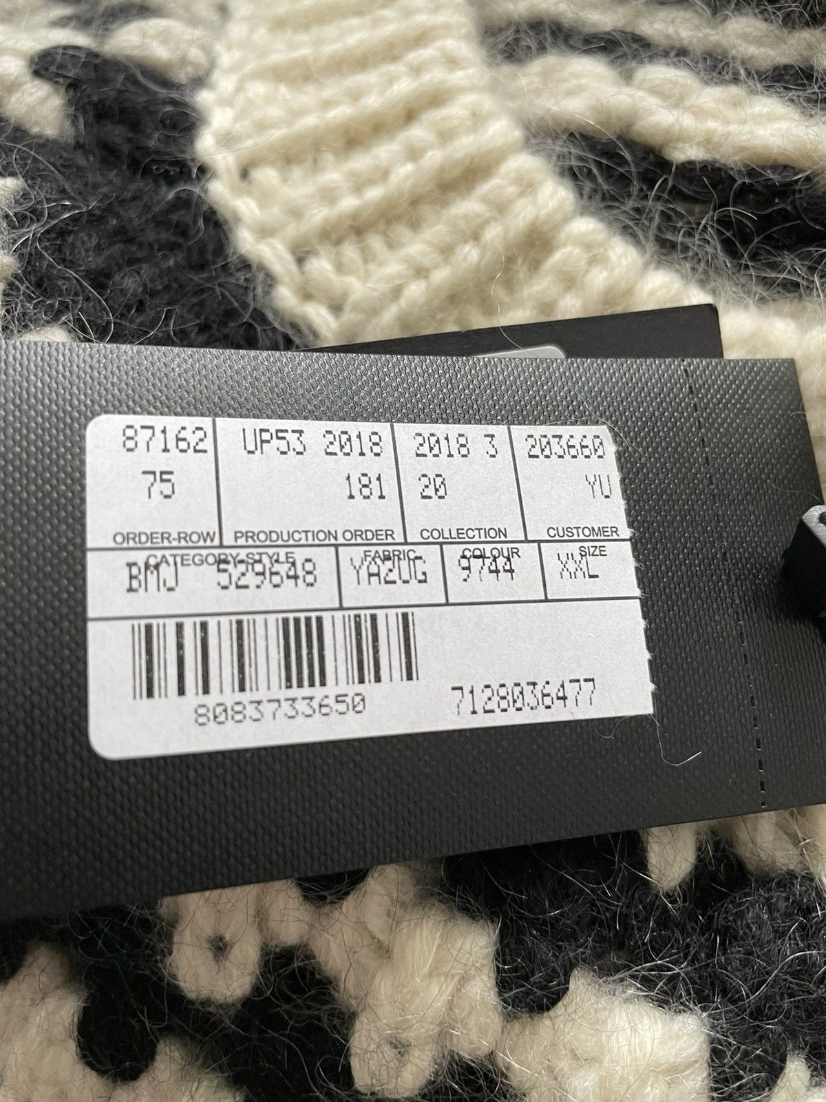 Hedi Slimane × Saint Laurent Paris × Yves Saint Laurent Limited $1,550 Value Super Runway Graphic Sweater Brand New Size US XL / EU 56 / 4 - 5 Thumbnail