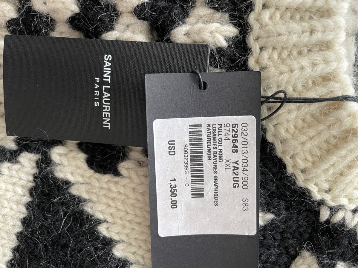 Hedi Slimane × Saint Laurent Paris × Yves Saint Laurent Limited $1,550 Value Super Runway Graphic Sweater Brand New Size US XL / EU 56 / 4 - 20 Thumbnail