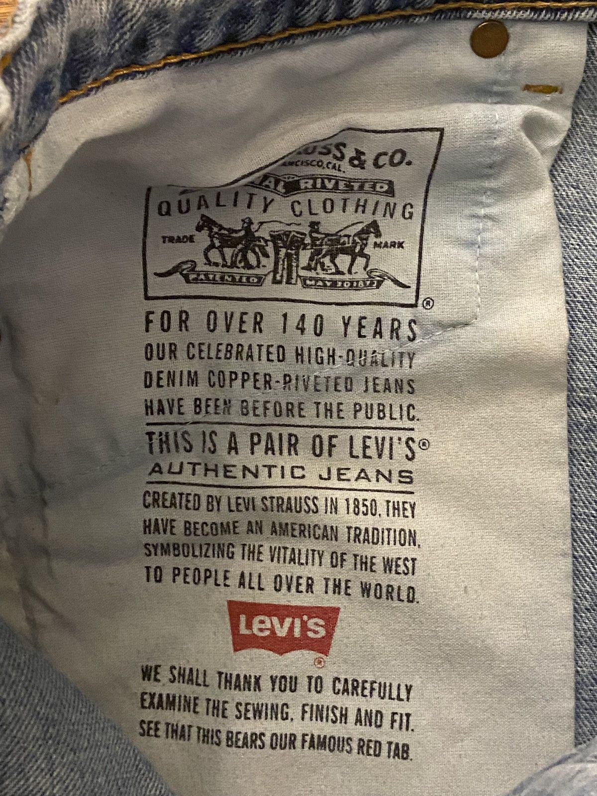 Levi's 1980’s Vintage Levi’s 550 Size US 34 / EU 50 - 7 Thumbnail
