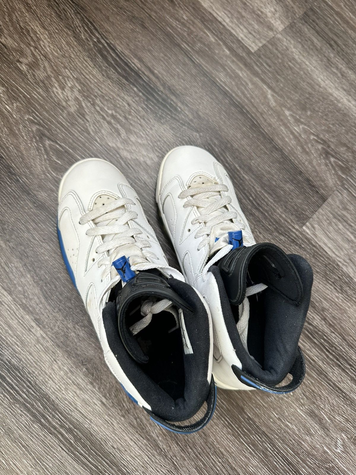Jordan Brand AJ6 Air Jordan 6 Retro Sport Blue (2014) GS Size 7Y or 8.5W Size US 7 / EU 40 - 9 Thumbnail