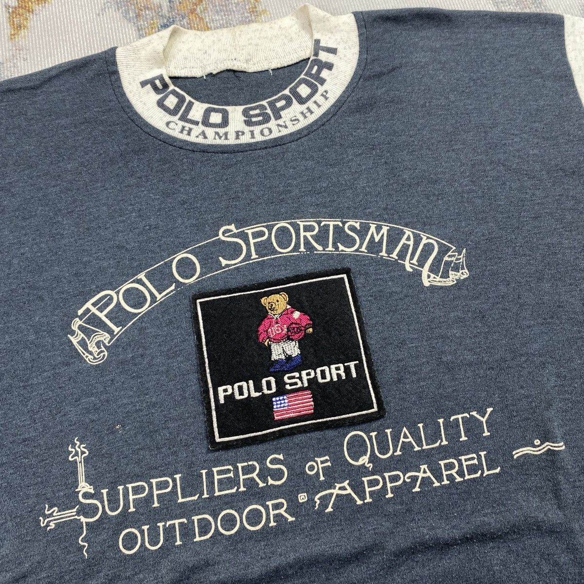 Polo Ralph Lauren Vintage Polo Bear Sport Champion by ralph lauren Size US M / EU 48-50 / 2 - 2 Thumbnail