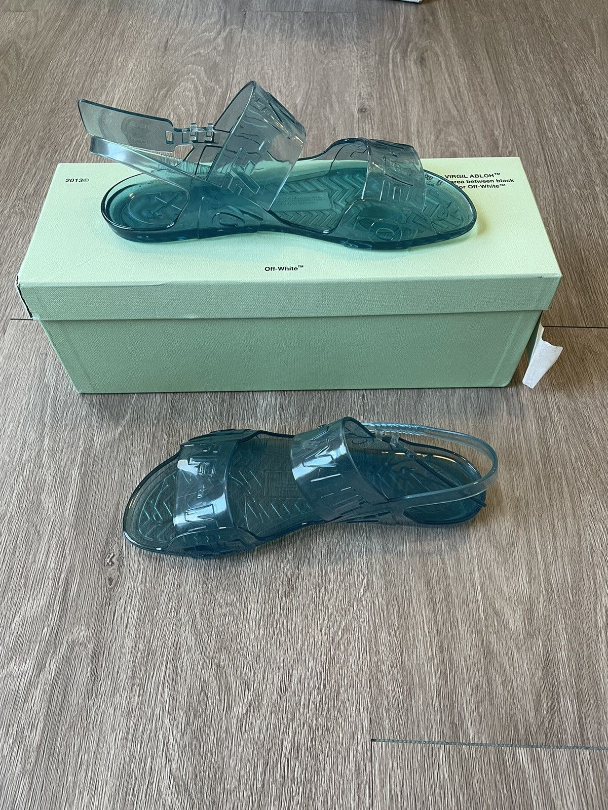 Off White Off White Zip Tie Jelly Sandal Grailed