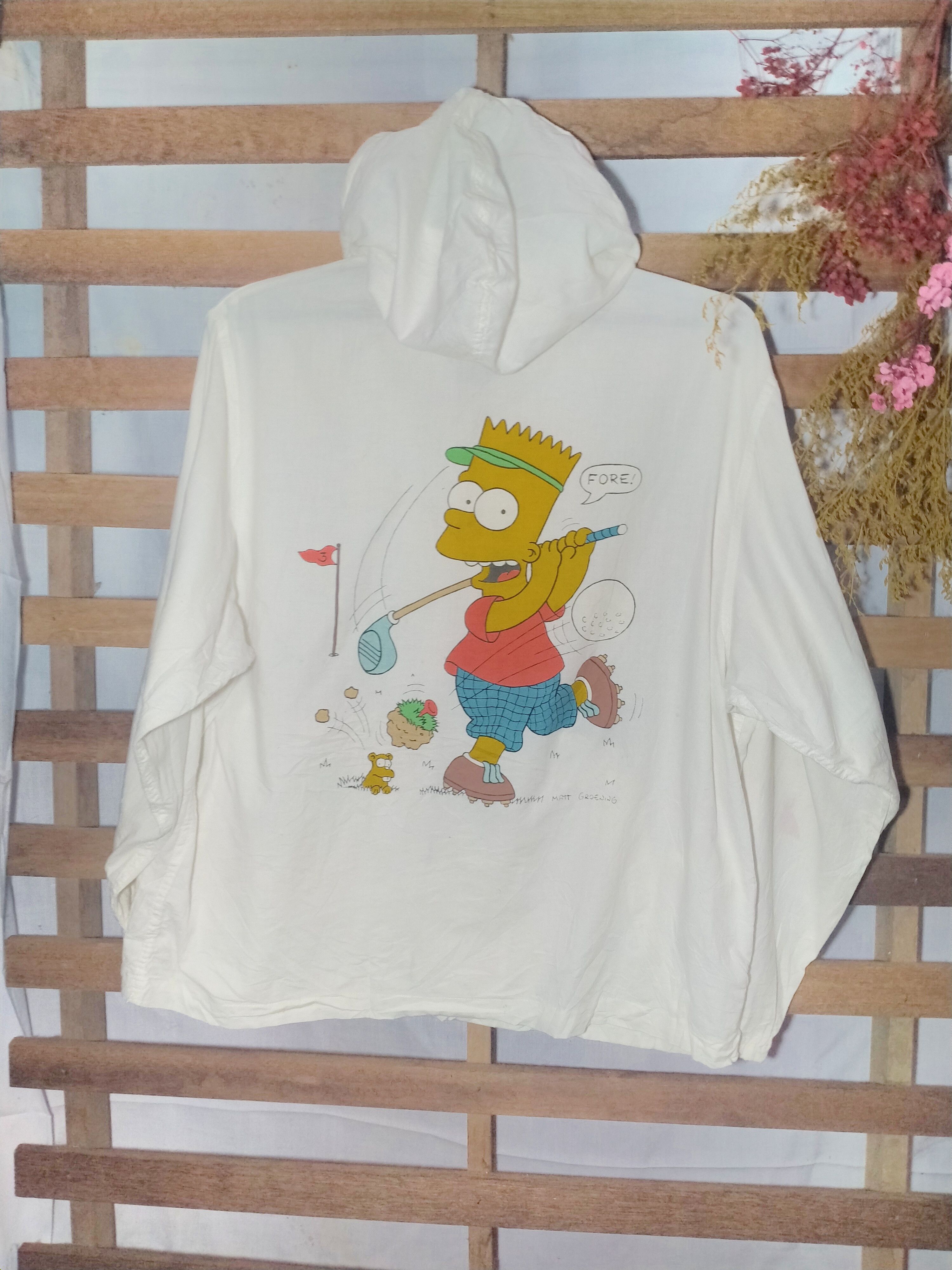 Japanese Brand VINTAGE THE SIMPSON BIG PRINT LIGHT HOODIE Size US L / EU 52-54 / 3 - 1 Thumbnail