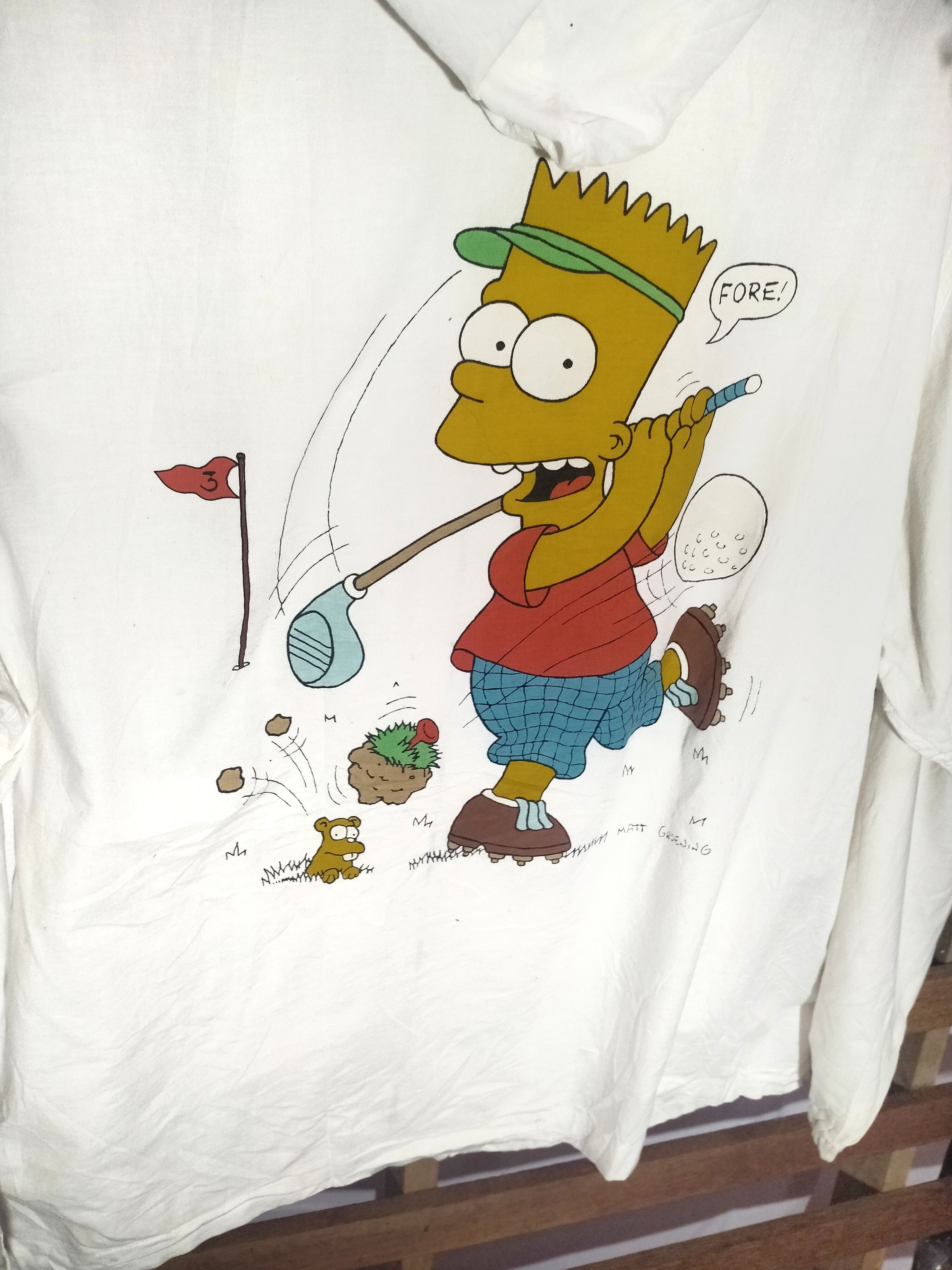 Japanese Brand VINTAGE THE SIMPSON BIG PRINT LIGHT HOODIE Size US L / EU 52-54 / 3 - 6 Thumbnail
