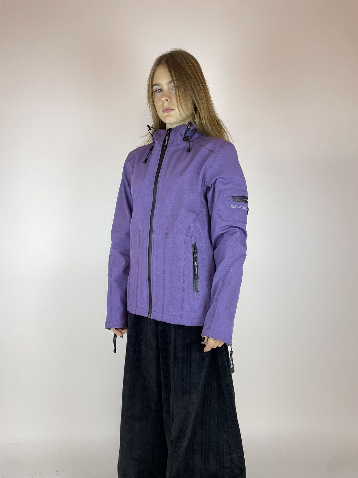 Japanese Brand Raincoat Ilse Jacobsen Womens purple jacket Hornbeak size 36 Size US S / EU 44-46 / 1 - 3 Thumbnail