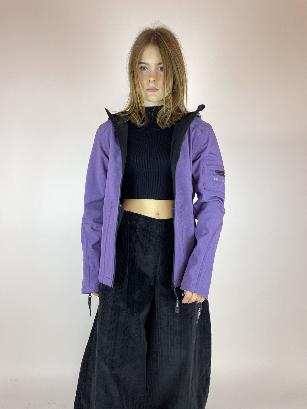 Japanese Brand Raincoat Ilse Jacobsen Womens purple jacket Hornbeak size 36 Size US S / EU 44-46 / 1 - 5 Thumbnail