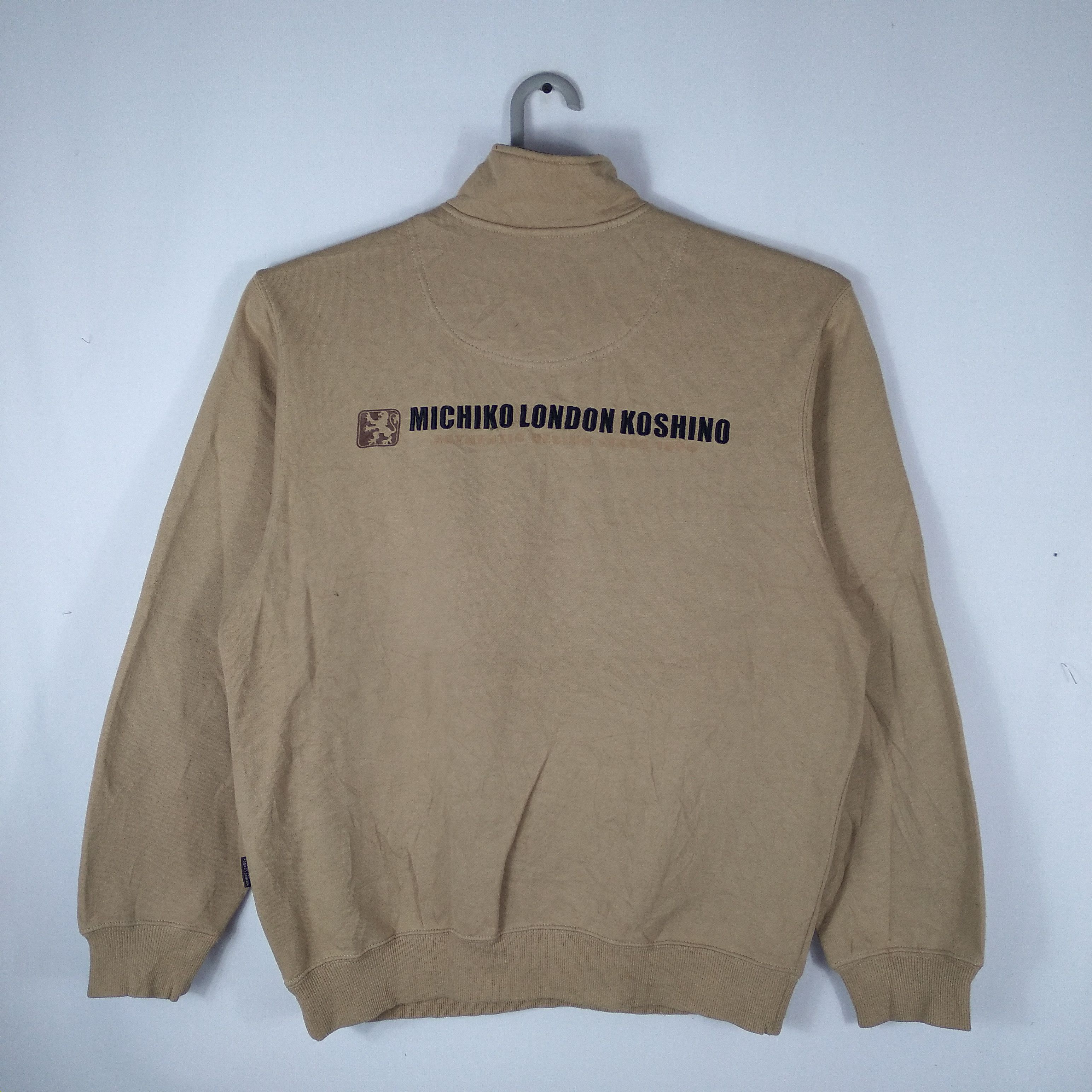 Designer × Michiko Koshino London × Vintage Vintage Michiko Koshino London Half Zipper Sweatshirts Size US M / EU 48-50 / 2 - 4 Thumbnail