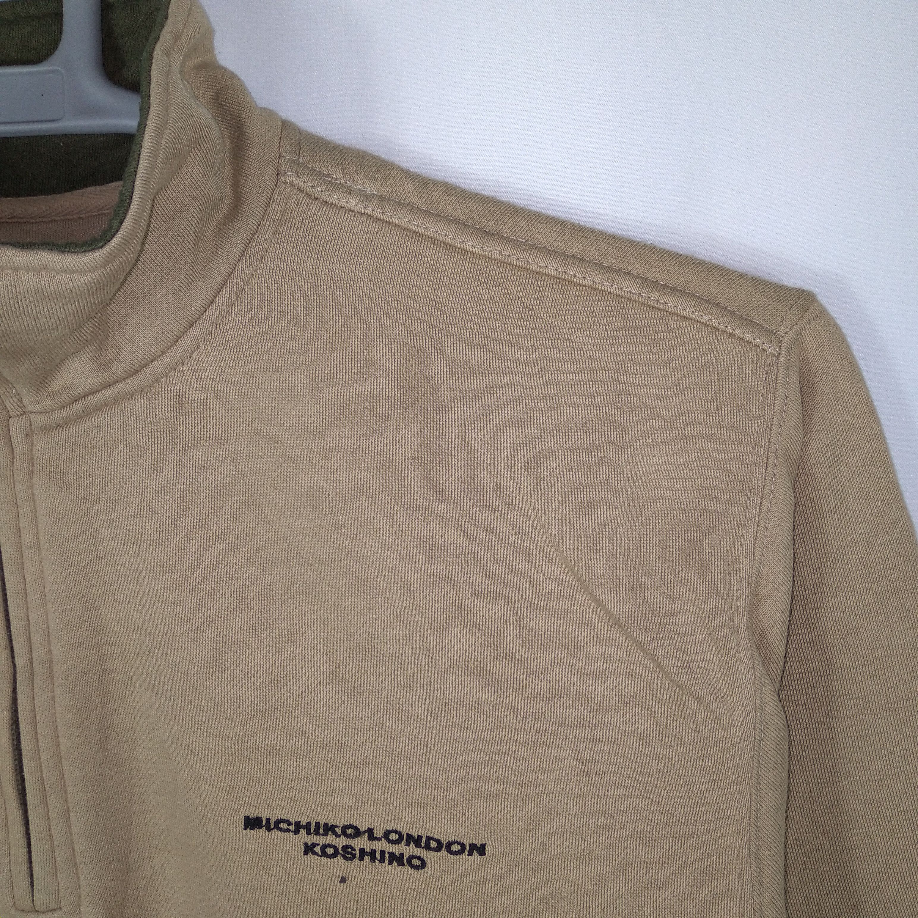 Designer × Michiko Koshino London × Vintage Vintage Michiko Koshino London Half Zipper Sweatshirts Size US M / EU 48-50 / 2 - 2 Thumbnail