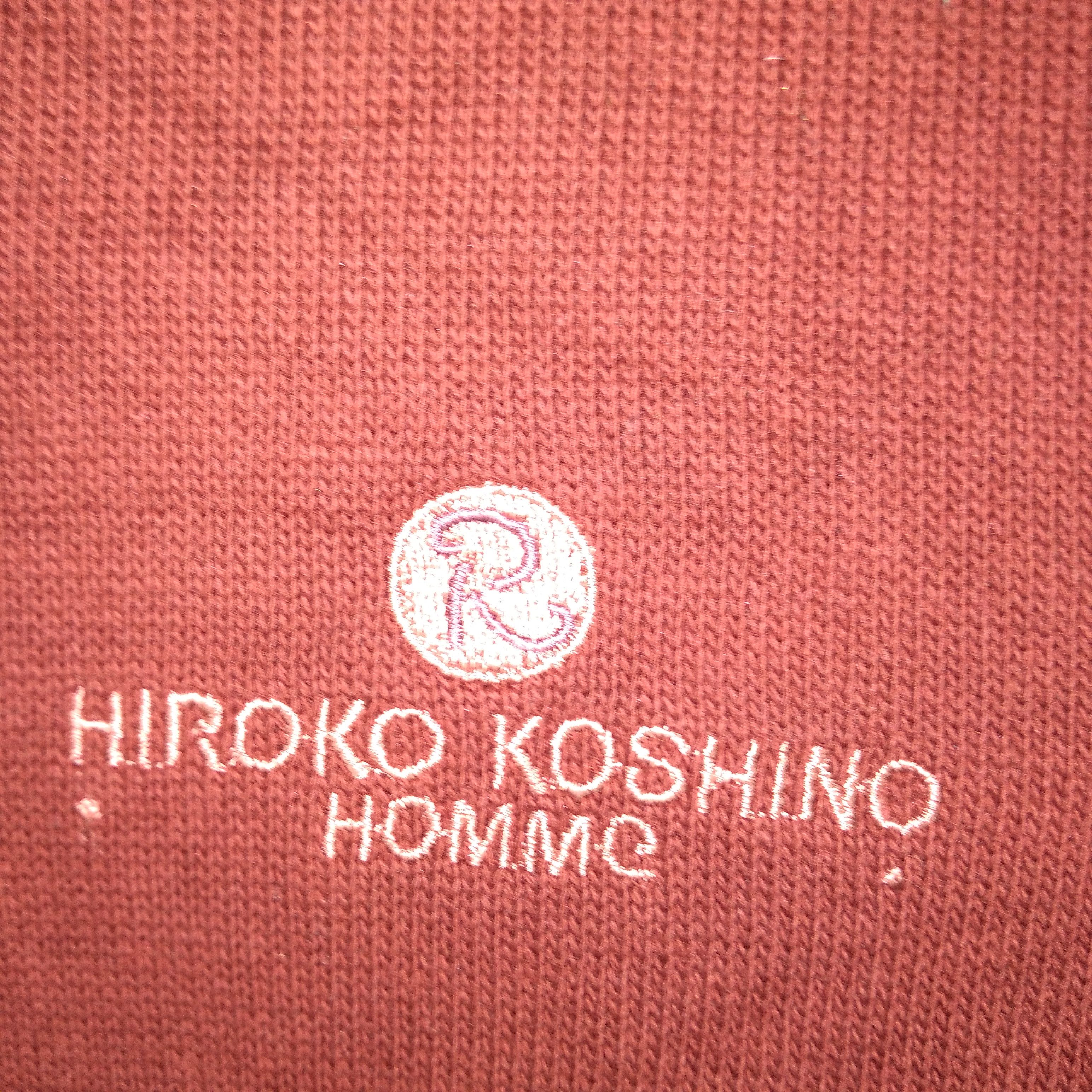 Designer × Hiroko Koshino Homme × Japanese Brand Hiroko Koshino Homme Big Embroidery Spellout Sweatshirts Size US L / EU 52-54 / 3 - 6 Thumbnail
