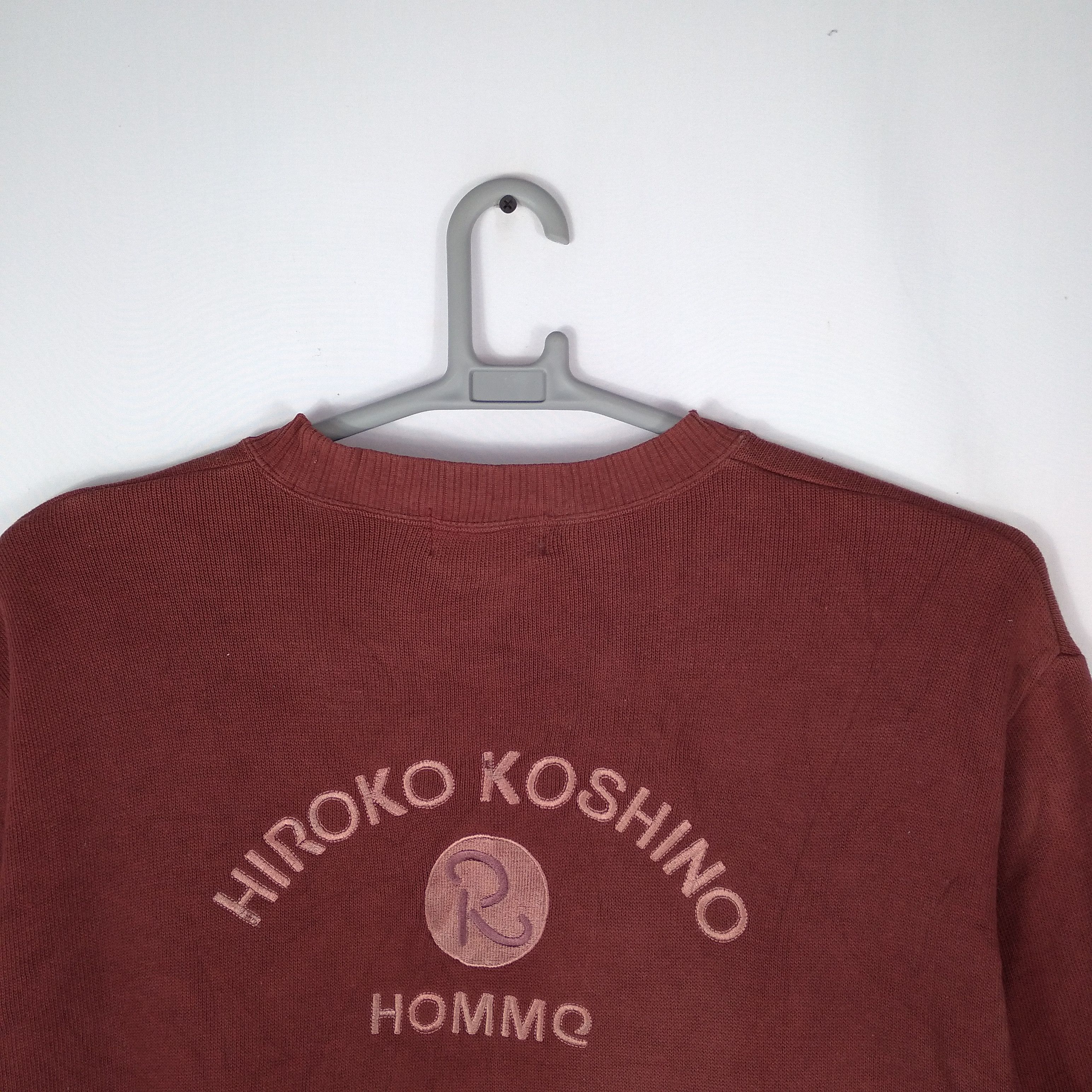 Designer × Hiroko Koshino Homme × Japanese Brand Hiroko Koshino Homme Big Embroidery Spellout Sweatshirts Size US L / EU 52-54 / 3 - 2 Thumbnail