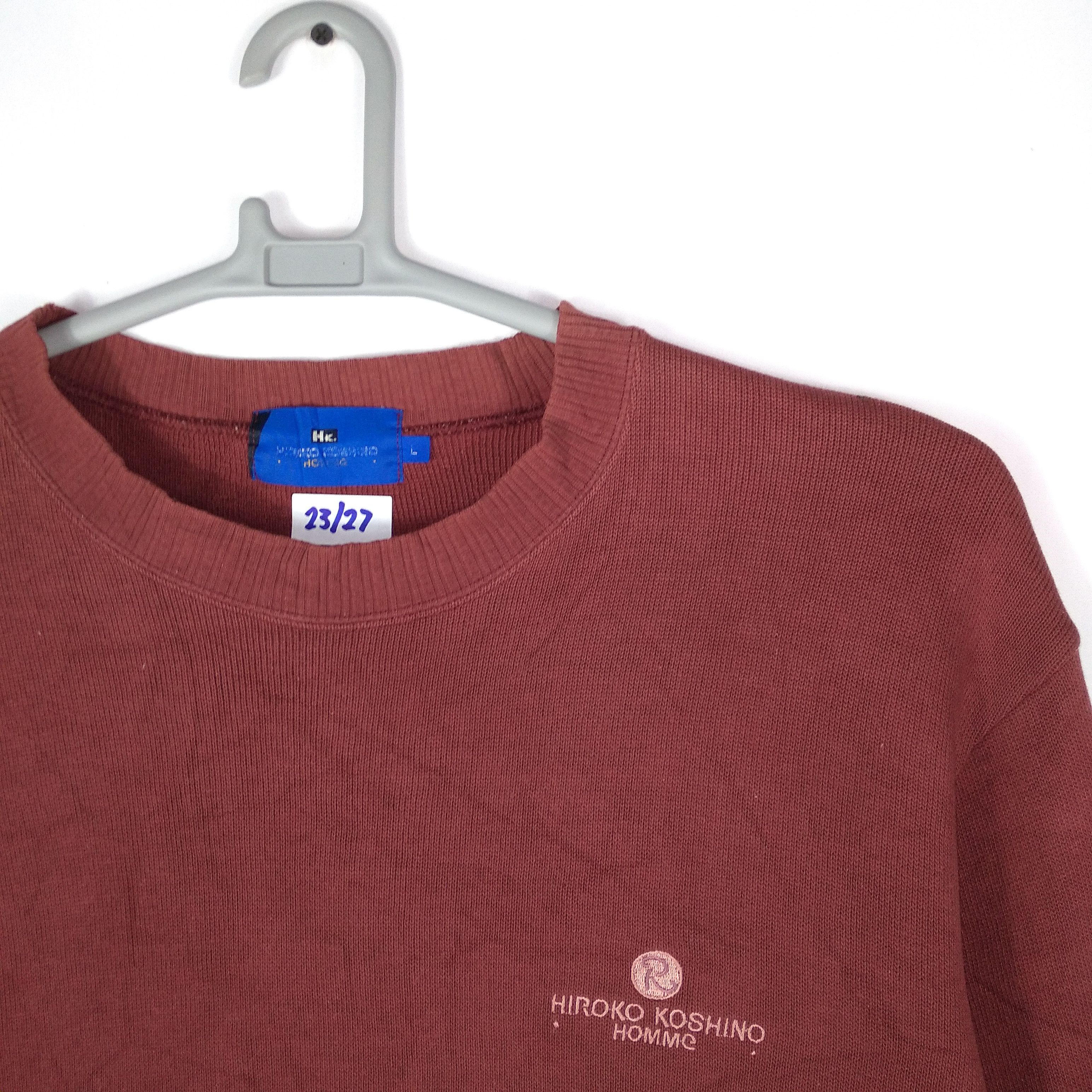 Designer × Hiroko Koshino Homme × Japanese Brand Hiroko Koshino Homme Big Embroidery Spellout Sweatshirts Size US L / EU 52-54 / 3 - 4 Thumbnail