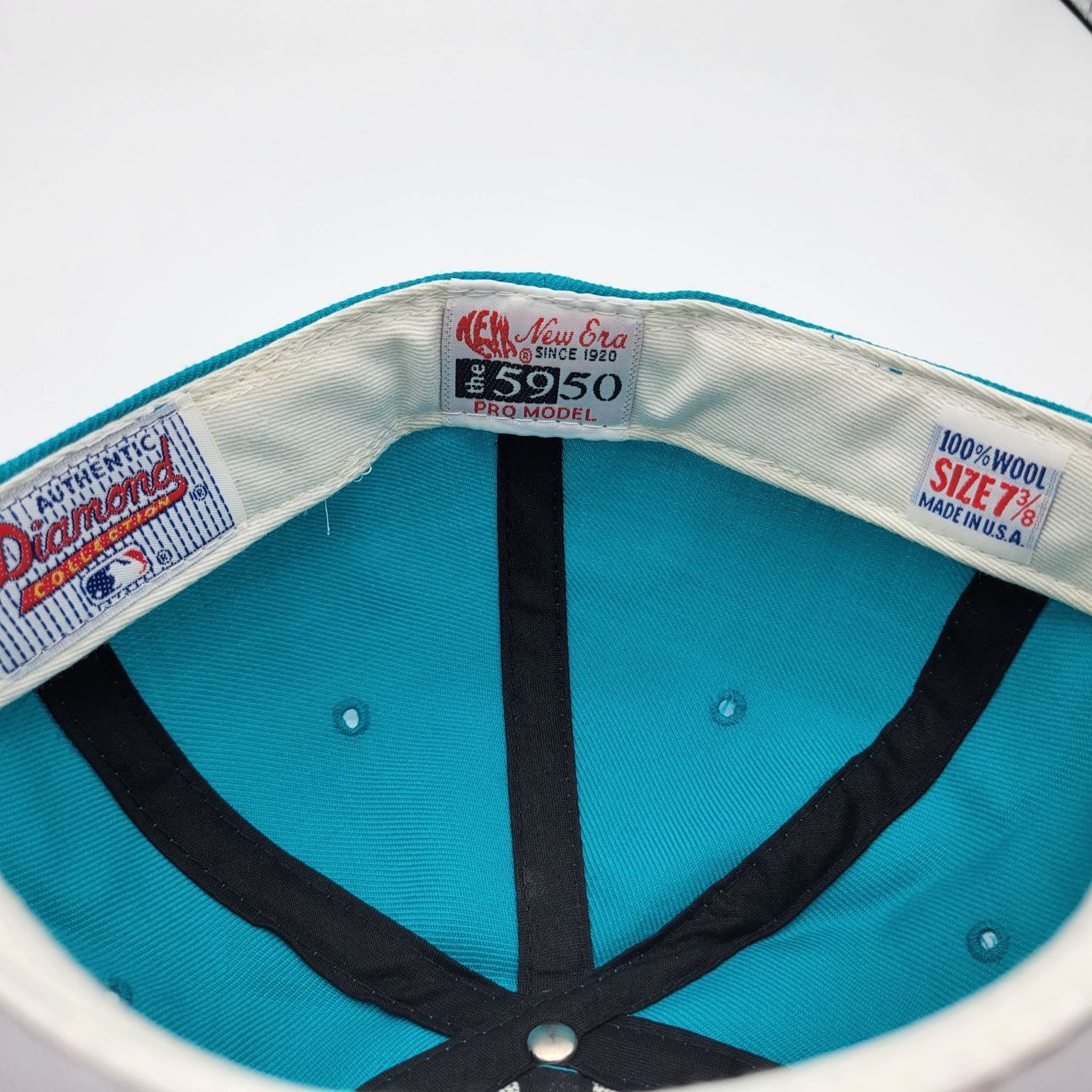 MLB × New Era × Vintage Florida Marlins Vintage 90s New Era Fitted Baseball Hat Size ONE SIZE - 6 Thumbnail