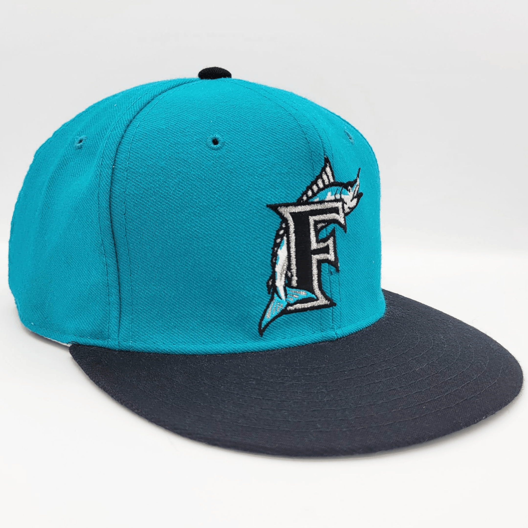 MLB × New Era × Vintage Florida Marlins Vintage 90s New Era Fitted Baseball Hat Size ONE SIZE - 1 Thumbnail