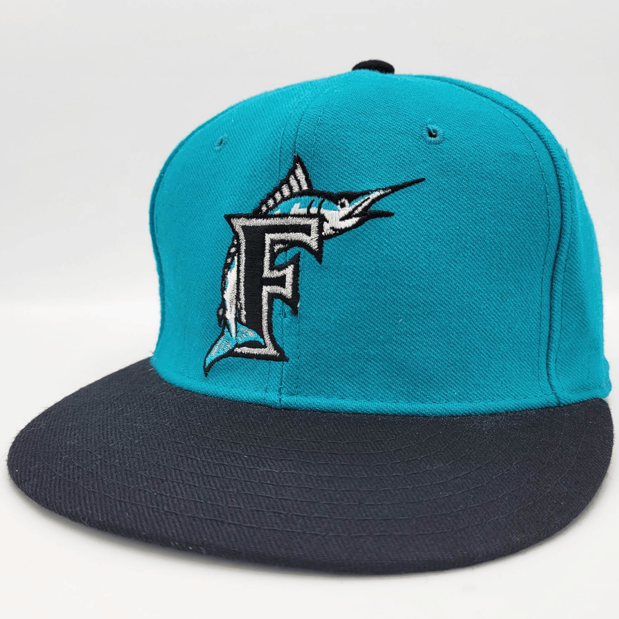 MLB × New Era × Vintage Florida Marlins Vintage 90s New Era Fitted Baseball Hat Size ONE SIZE - 2 Thumbnail