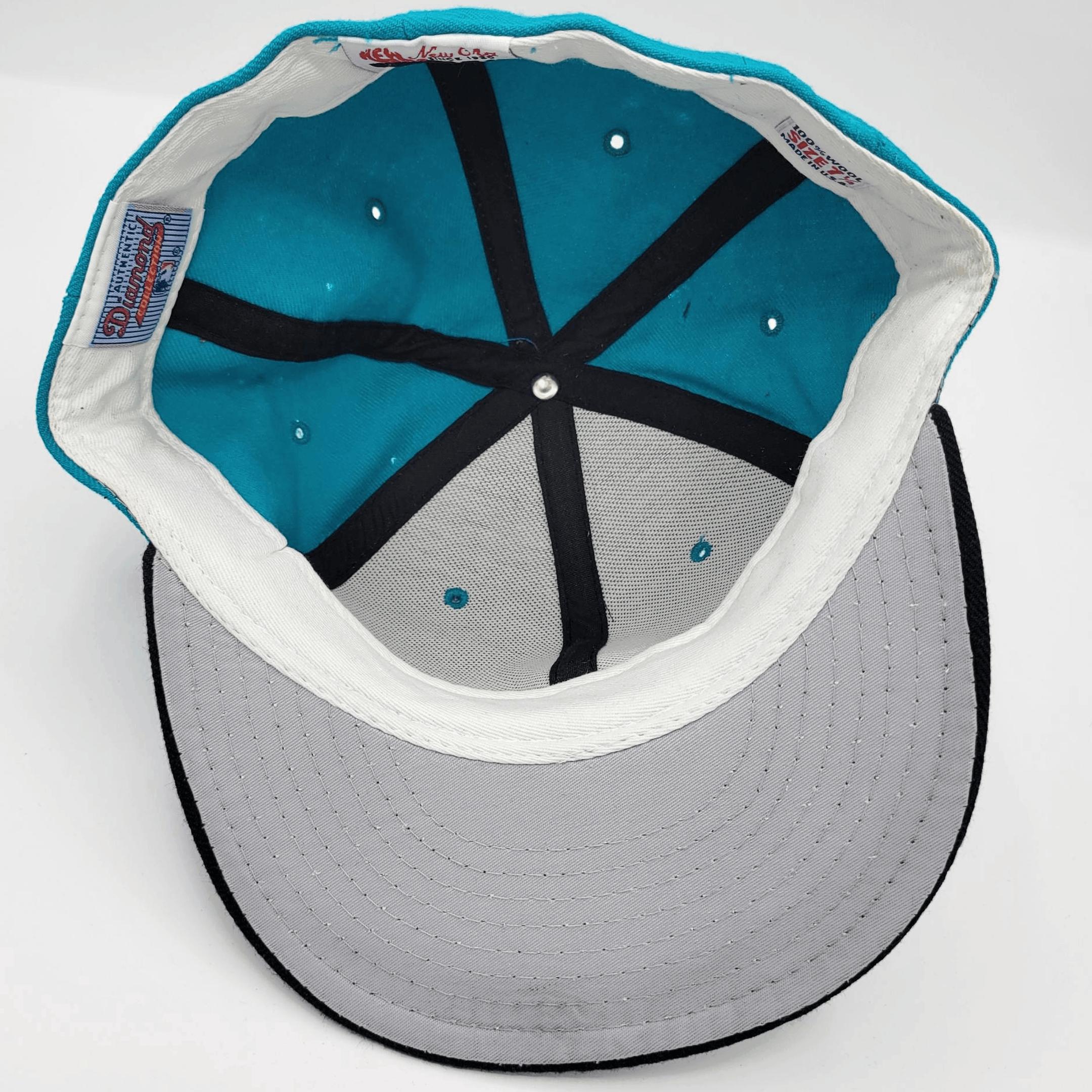 MLB × New Era × Vintage Florida Marlins Vintage 90s New Era Fitted Baseball Hat Size ONE SIZE - 4 Thumbnail