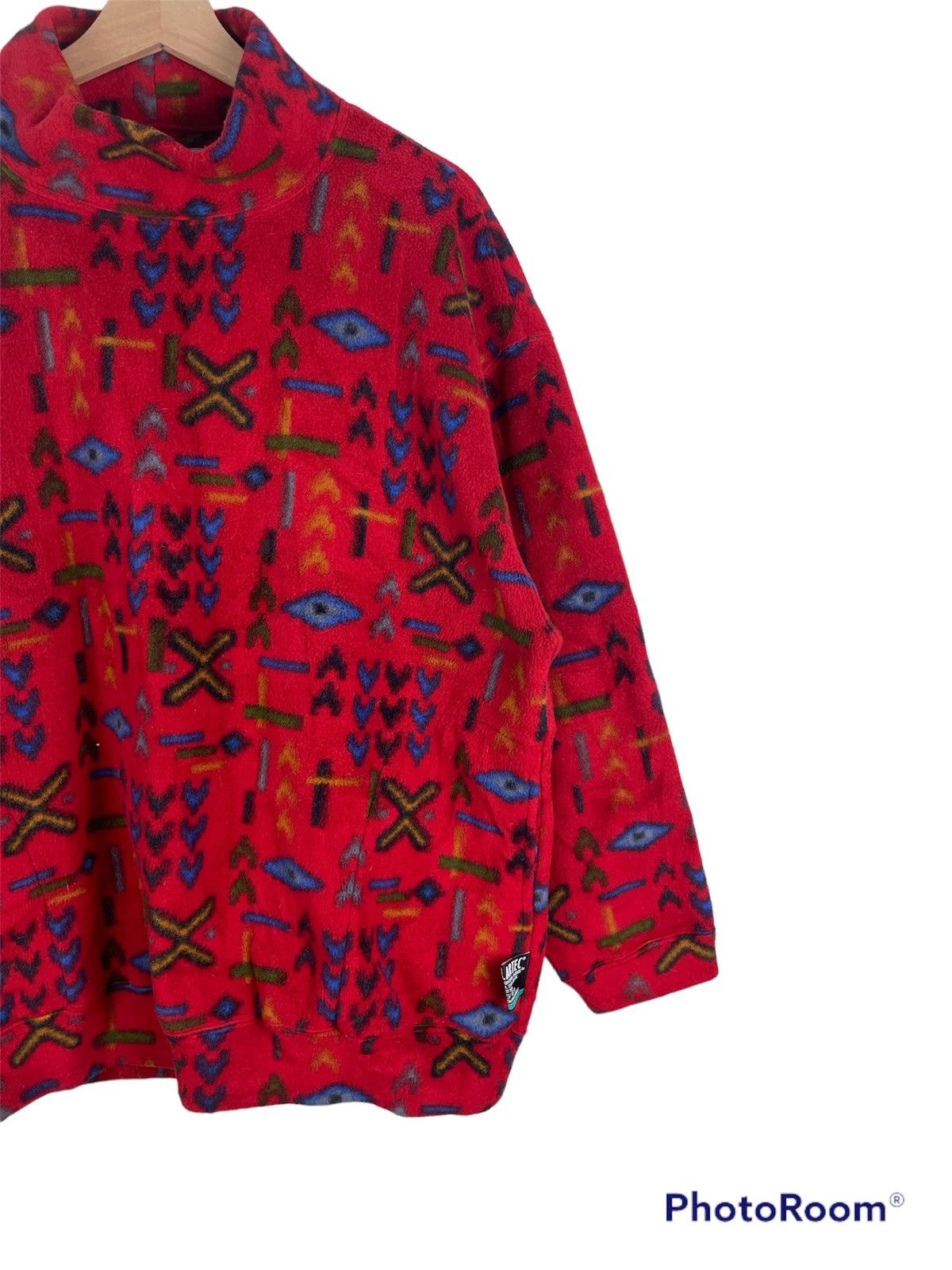 Native × Polartec × Vintage Pro Spereo Tribal Fleece | Polartec ARTEC - Japan 90s Heat Size US XL / EU 56 / 4 - 8 Thumbnail