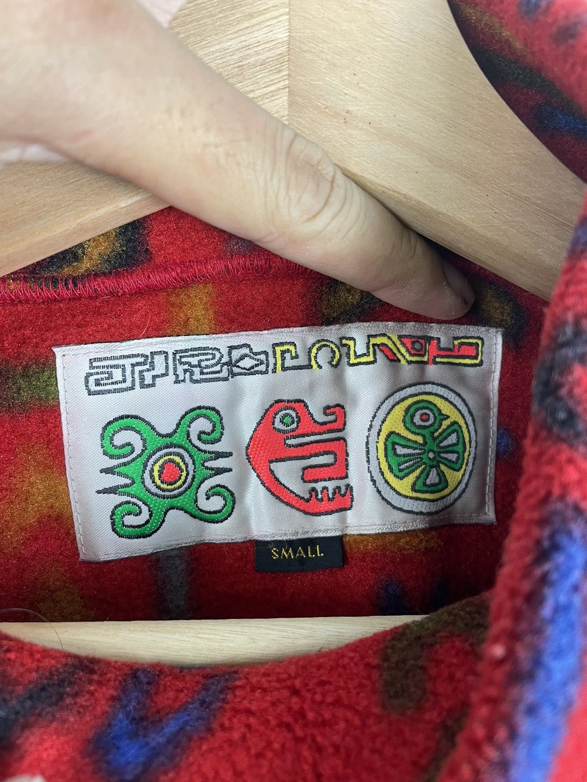 Native × Polartec × Vintage Pro Spereo Tribal Fleece | Polartec ARTEC - Japan 90s Heat Size US XL / EU 56 / 4 - 3 Thumbnail