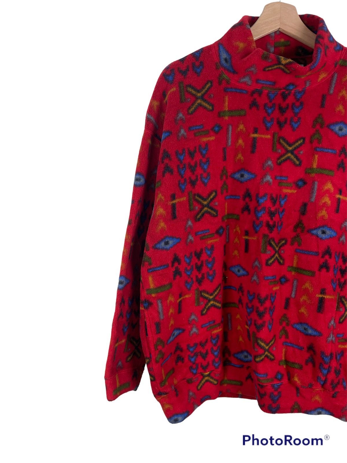 Native × Polartec × Vintage Pro Spereo Tribal Fleece | Polartec ARTEC - Japan 90s Heat Size US XL / EU 56 / 4 - 9 Thumbnail