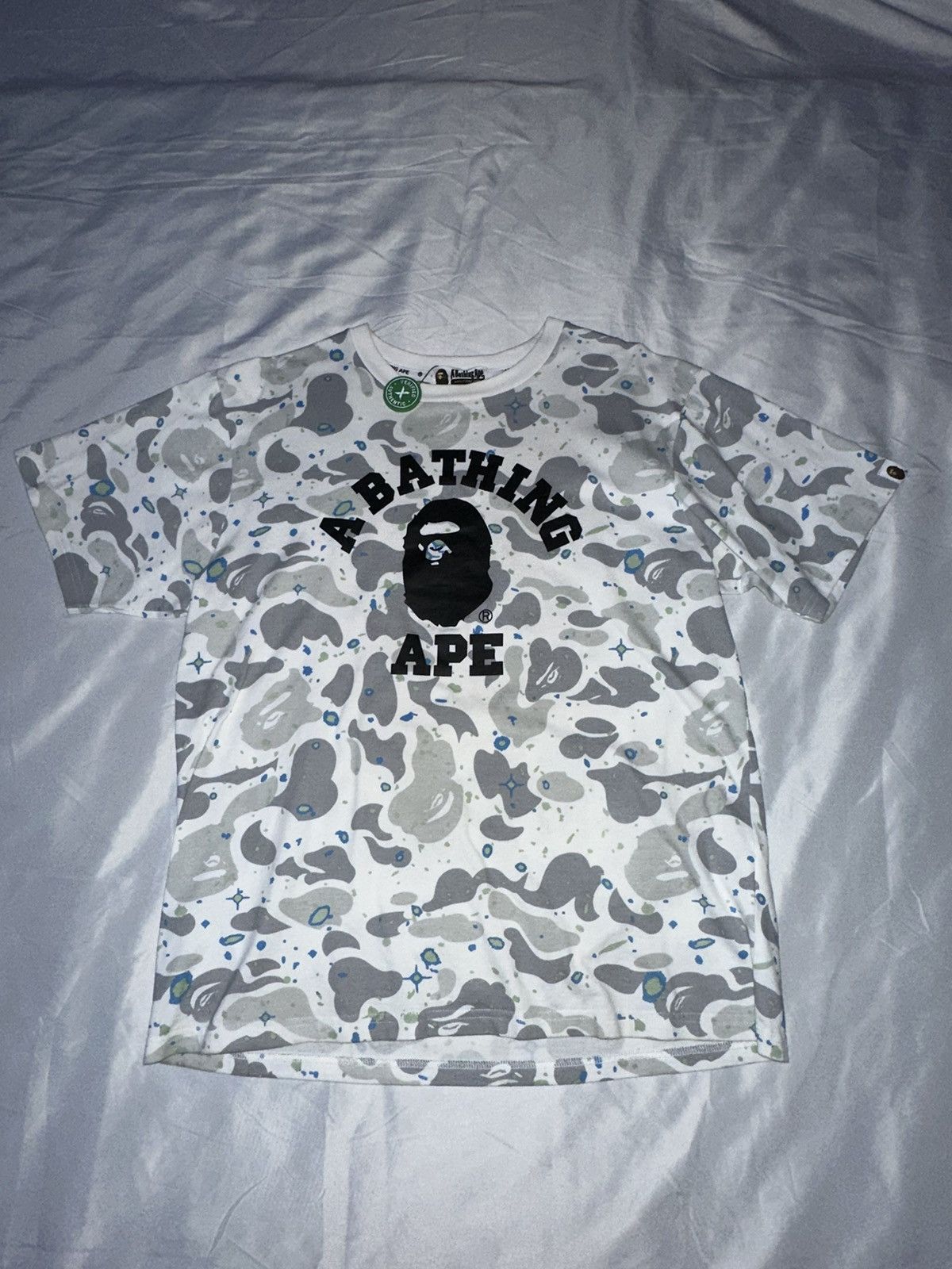 Space camo bape tee store