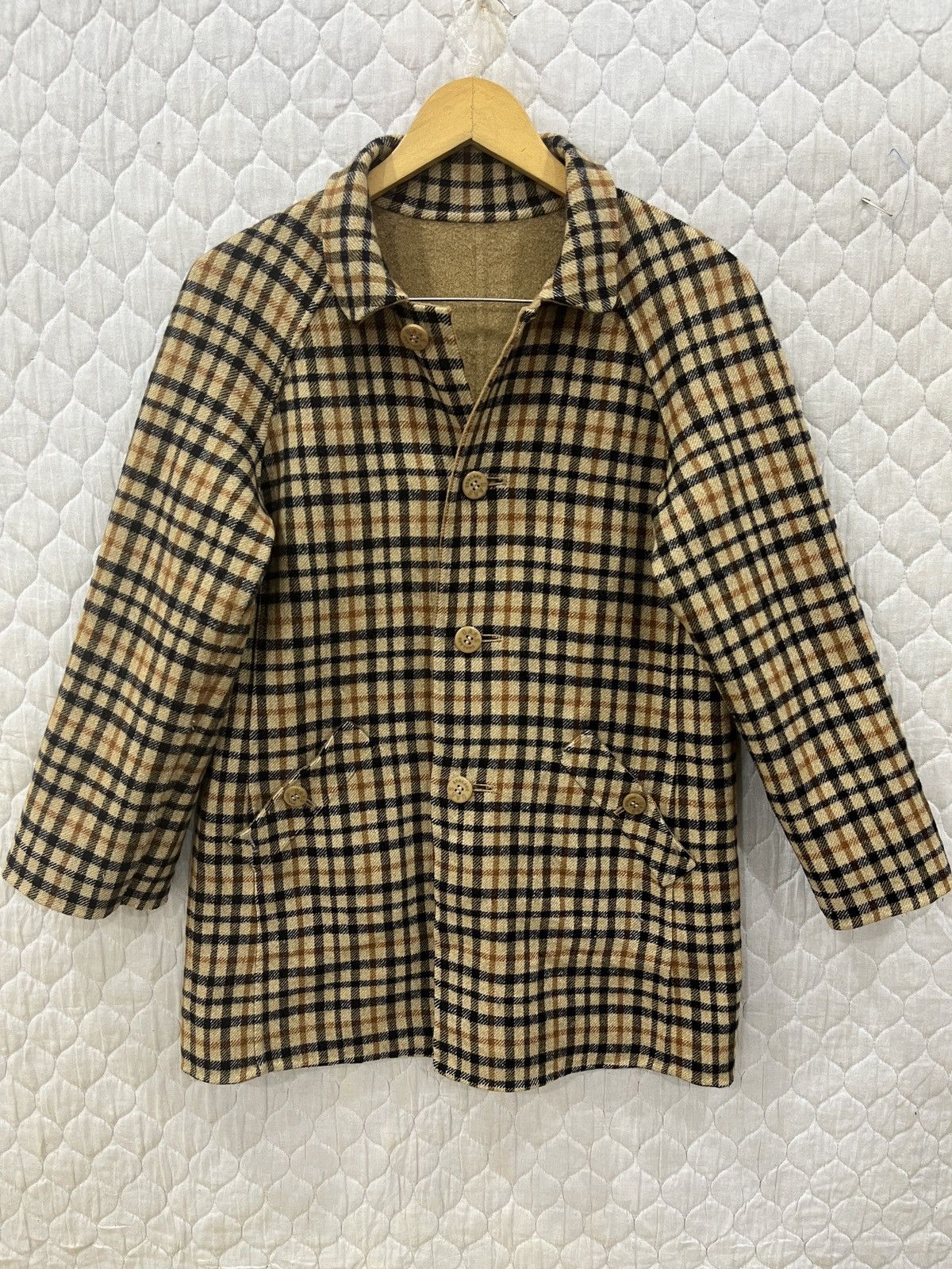 DAKS (Mmm)🔥STEALS🔥VINTAGE DAKS LONDON ENGLAND RIVERSIBLE JACKET Size S / US 4 / IT 40 - 1 Thumbnail