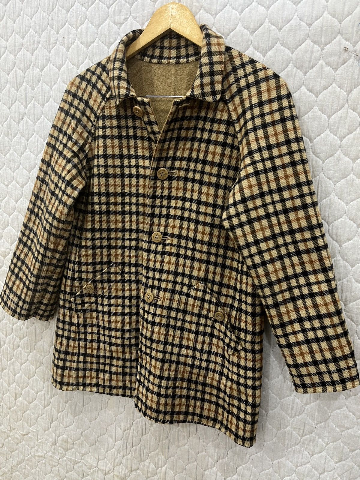 DAKS (Mmm)🔥STEALS🔥VINTAGE DAKS LONDON ENGLAND RIVERSIBLE JACKET Size S / US 4 / IT 40 - 3 Thumbnail