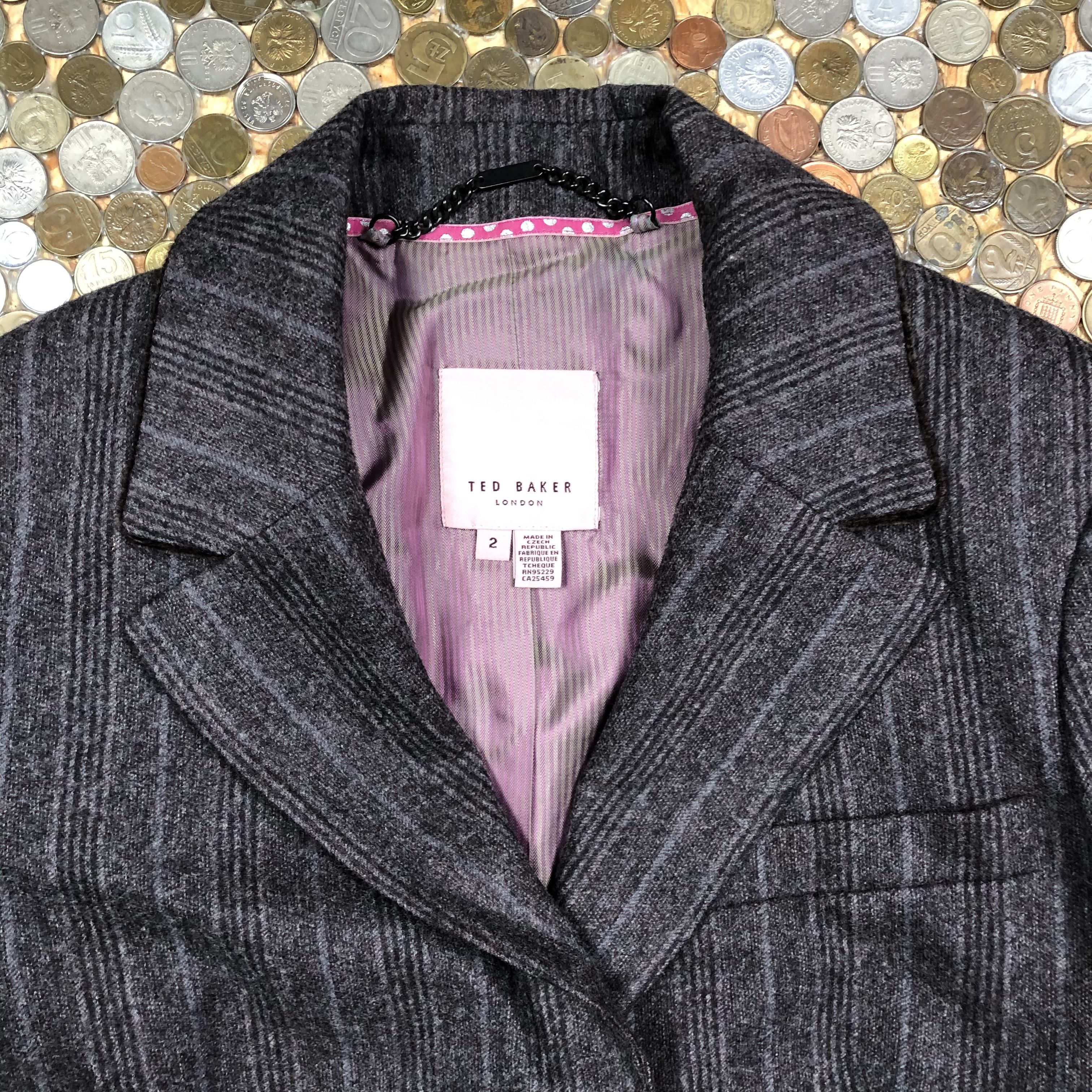 Ted Baker × Vintage Ted Baker Suit Coat 90's Size S / US 4 / IT 40 - 2 Thumbnail