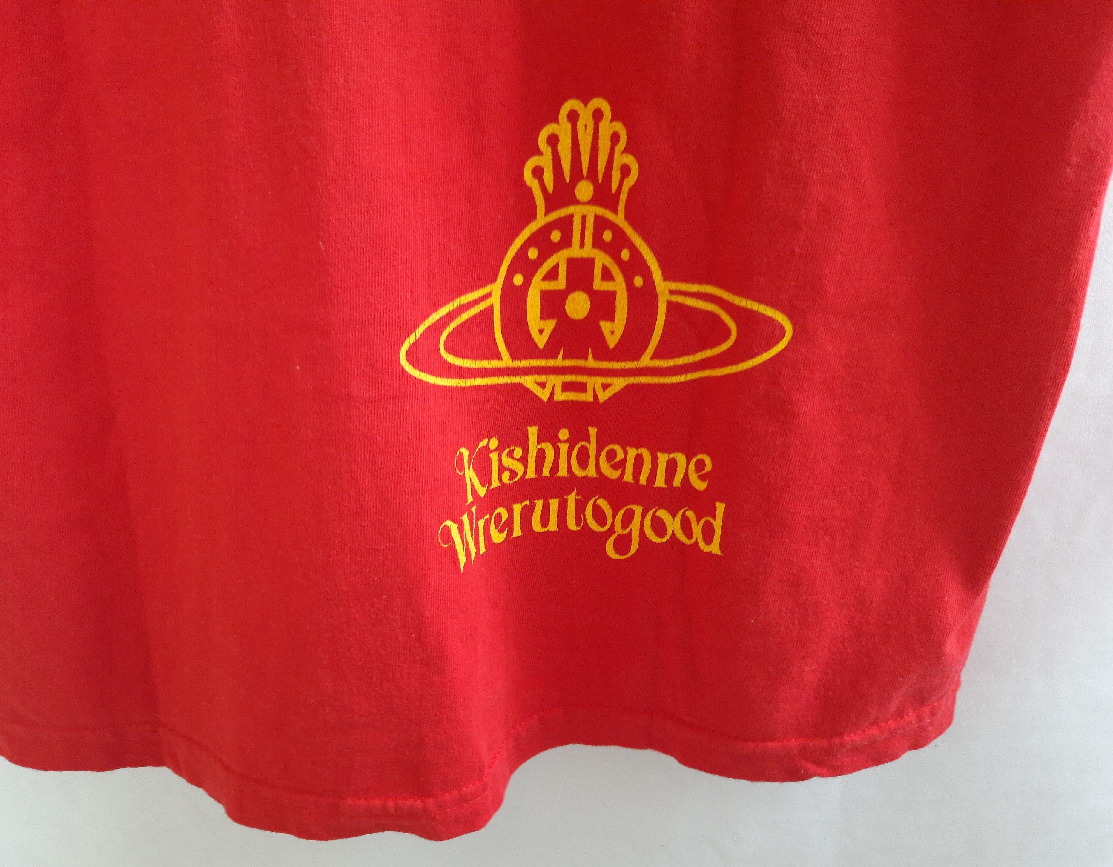 Japanese Brand Y2K KISHIDENNE WRERUTOGOOD Vintage T-Shirt Size US M / EU 48-50 / 2 - 4 Thumbnail