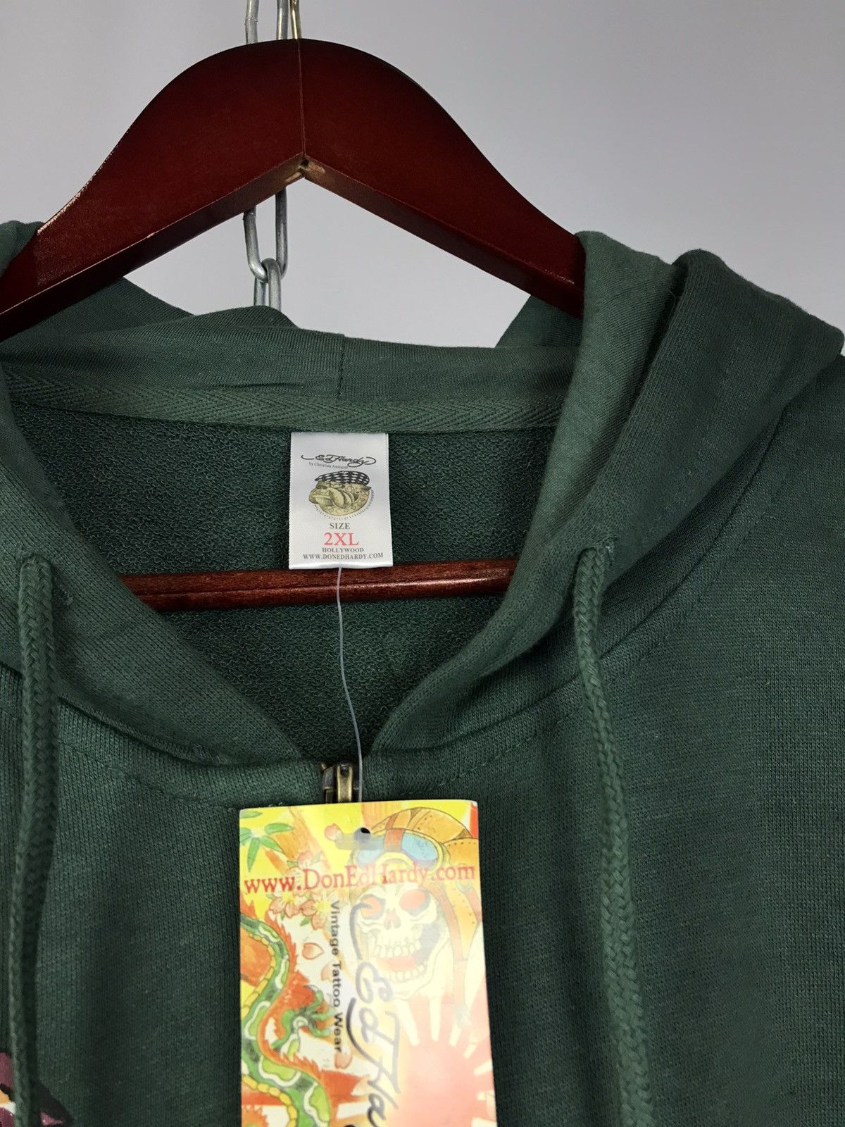 Christian Audigier Ed Hardy Christian Audigier designer overprinted hoodie Size US XXL / EU 58 / 5 - 3 Thumbnail
