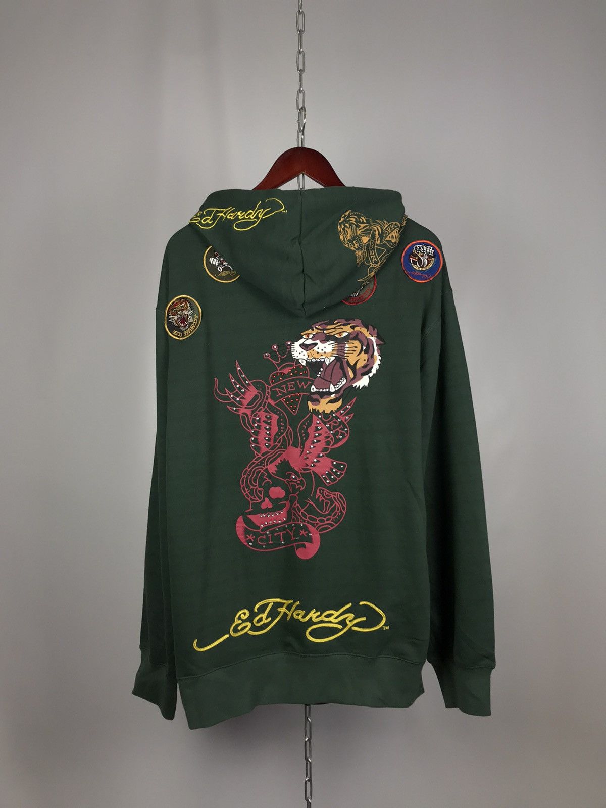 Christian Audigier Ed Hardy Christian Audigier designer overprinted hoodie Size US XXL / EU 58 / 5 - 6 Thumbnail